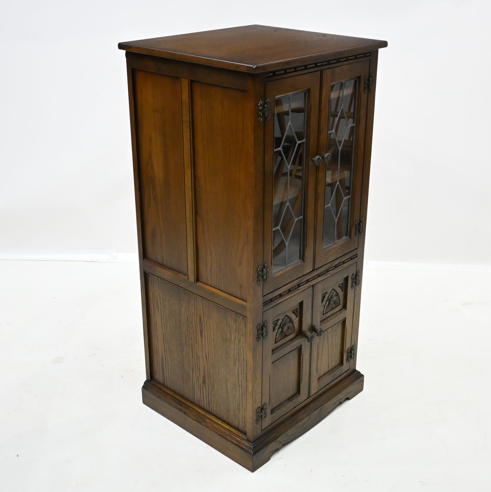 Old Charm Hi Fi/Record Cabinet 2 Adjustable Shelves Light Oak Free Uk Delivery* photo 327.0