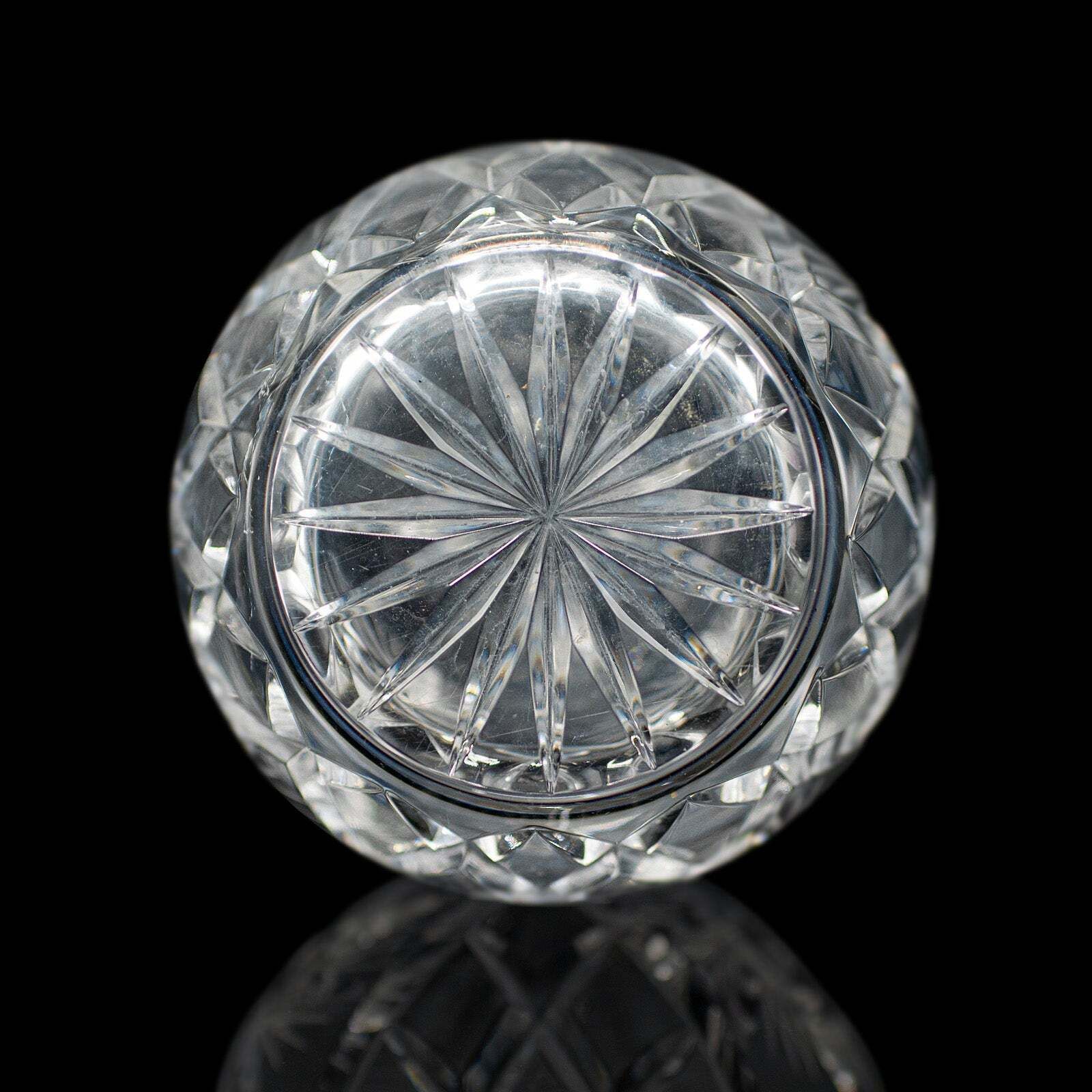 photo for sale Vintage Liqueur Decanter, English, Cut Crystal Glass, Mid 20th Century, C.1960