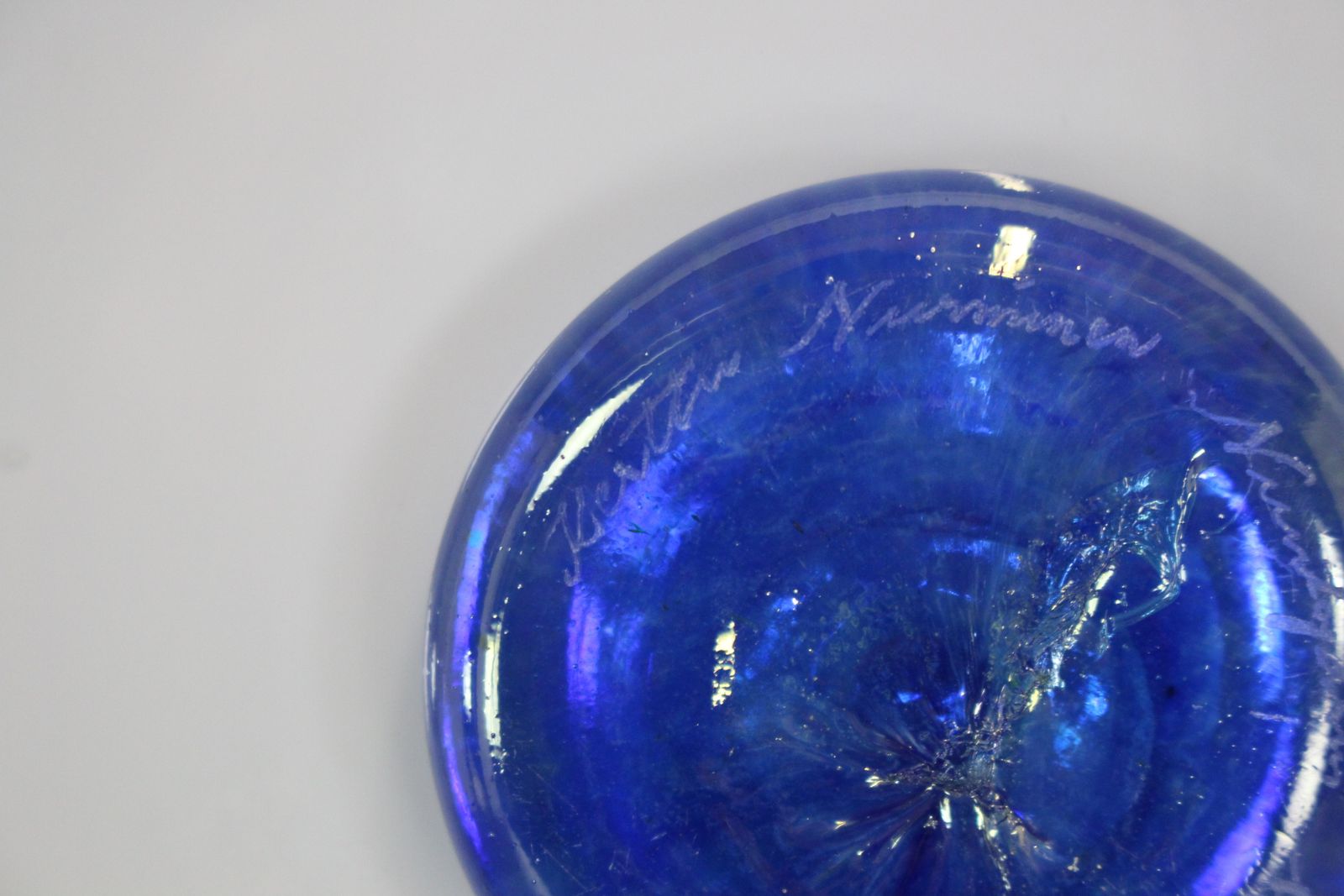 Nuutajarvi Glass Plate No 1 Of 5 1989 By Kerttu Nurminem photo Home Decor