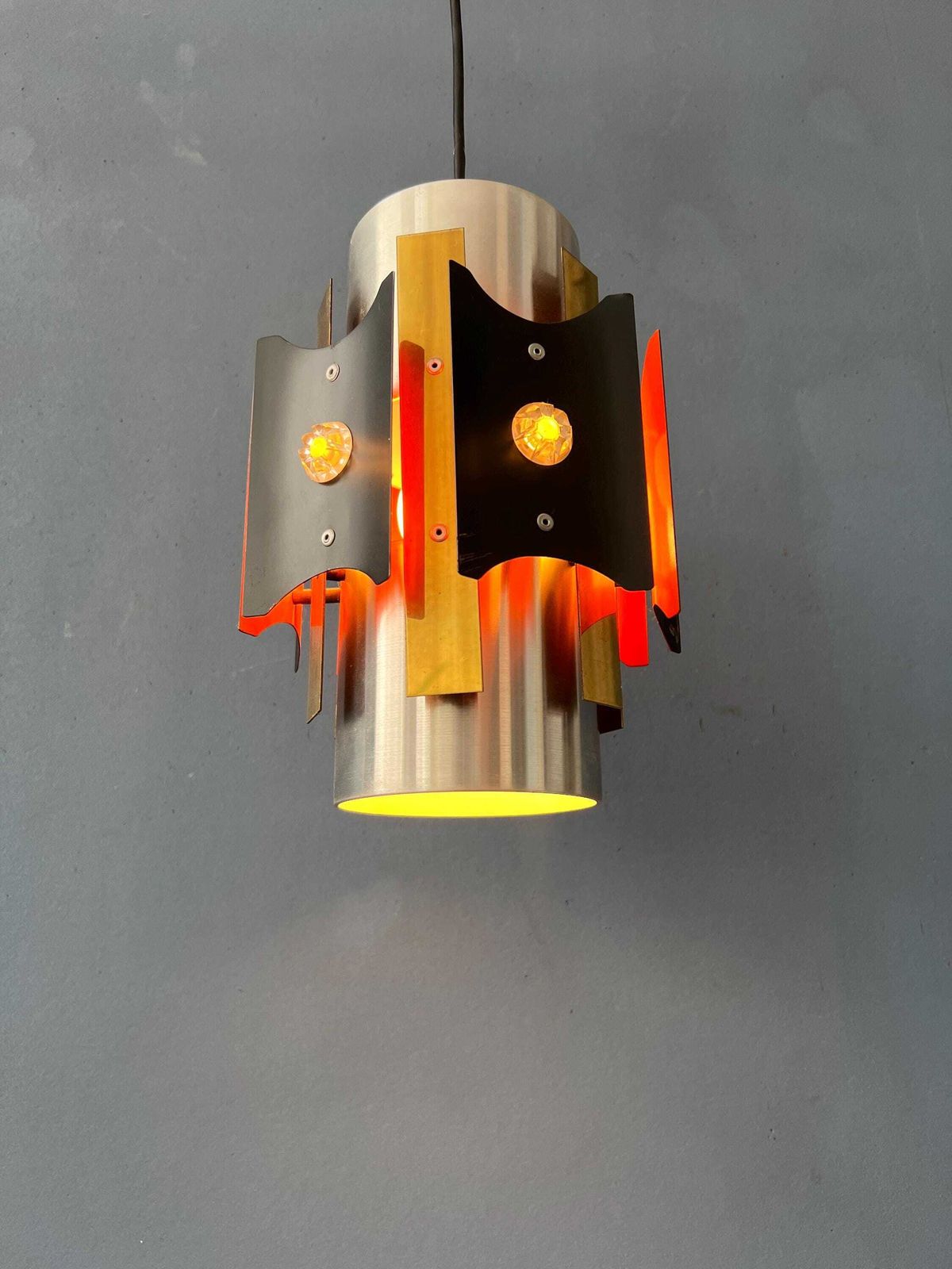 Vintage Lakro Amstelveen Space Age Hanglamp photo vinterior