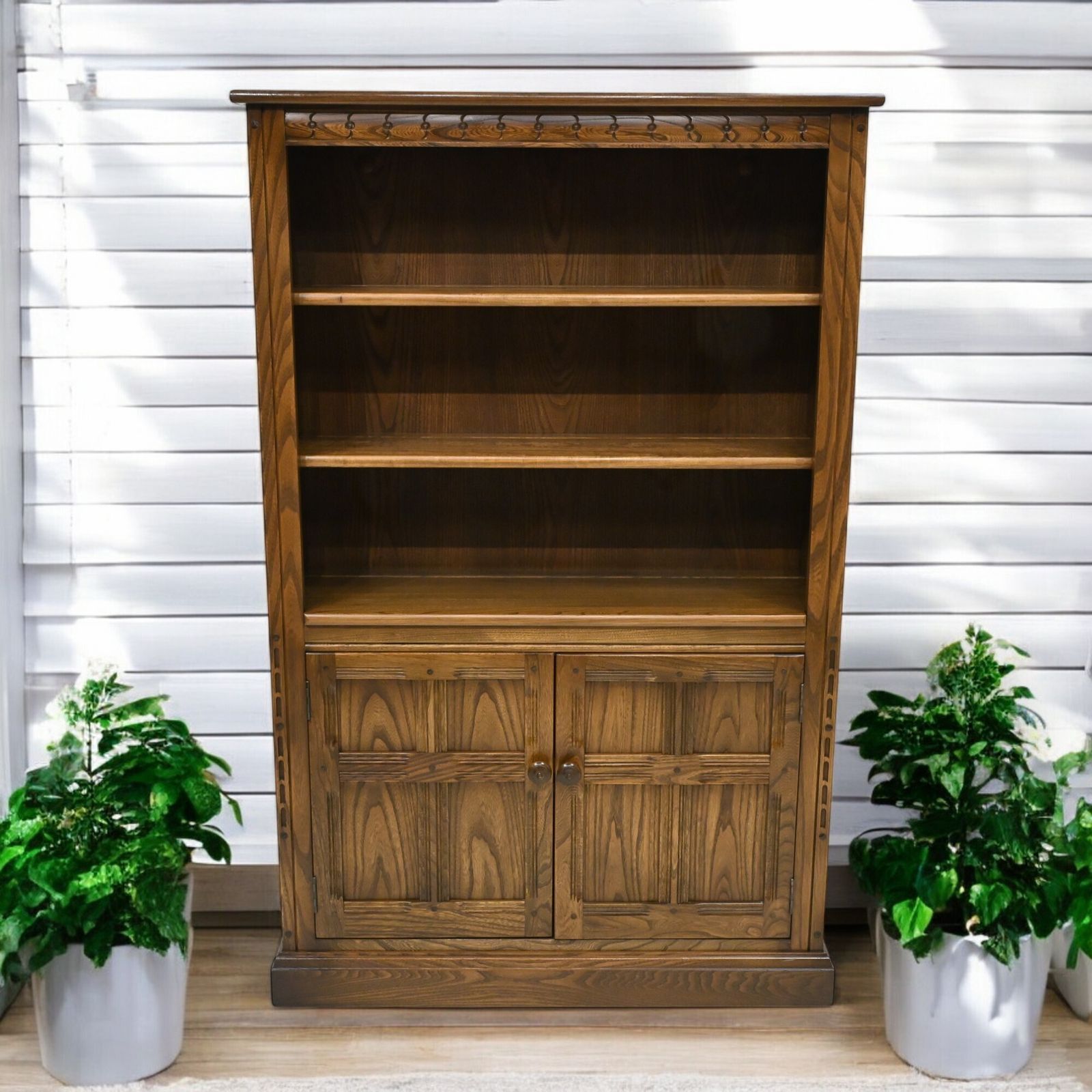 Ercol Bookcase 2 Shelves Ercol's Golden Dawn Finish Free Uk* Delivery