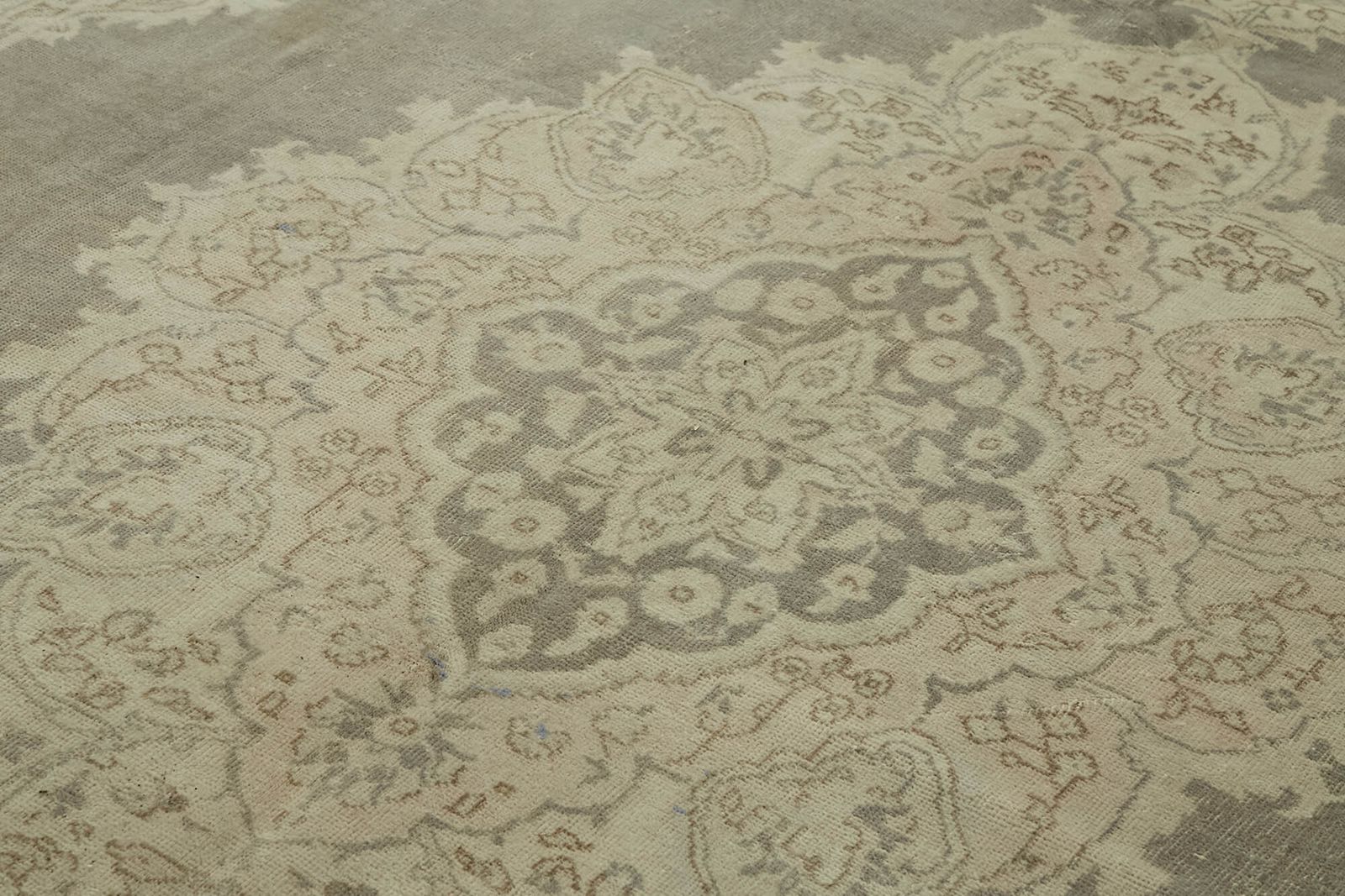 Handmade Beige Vintage Large Area Rug 258 Cm X 403 Cm photo 2504.0