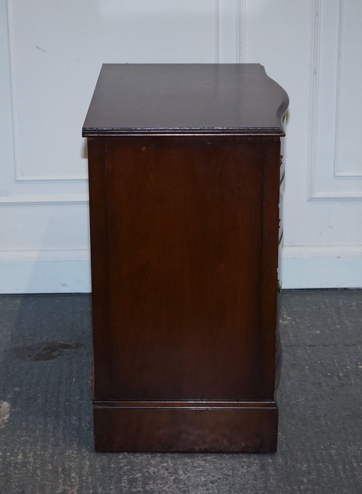 photo buy Late 20th Century Burr Walnut Chest Of Drawers With Brass Handles