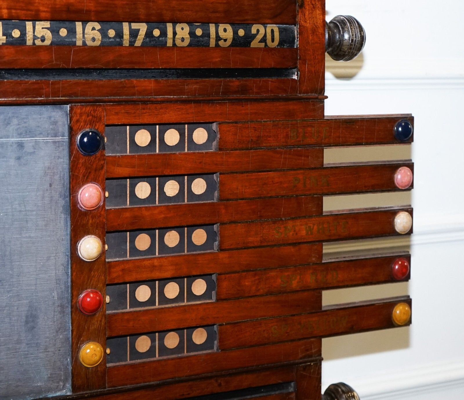Antique Oak Restored J. Ashcroft & Co Liverpool Snooker Billiard Score Board photo buy