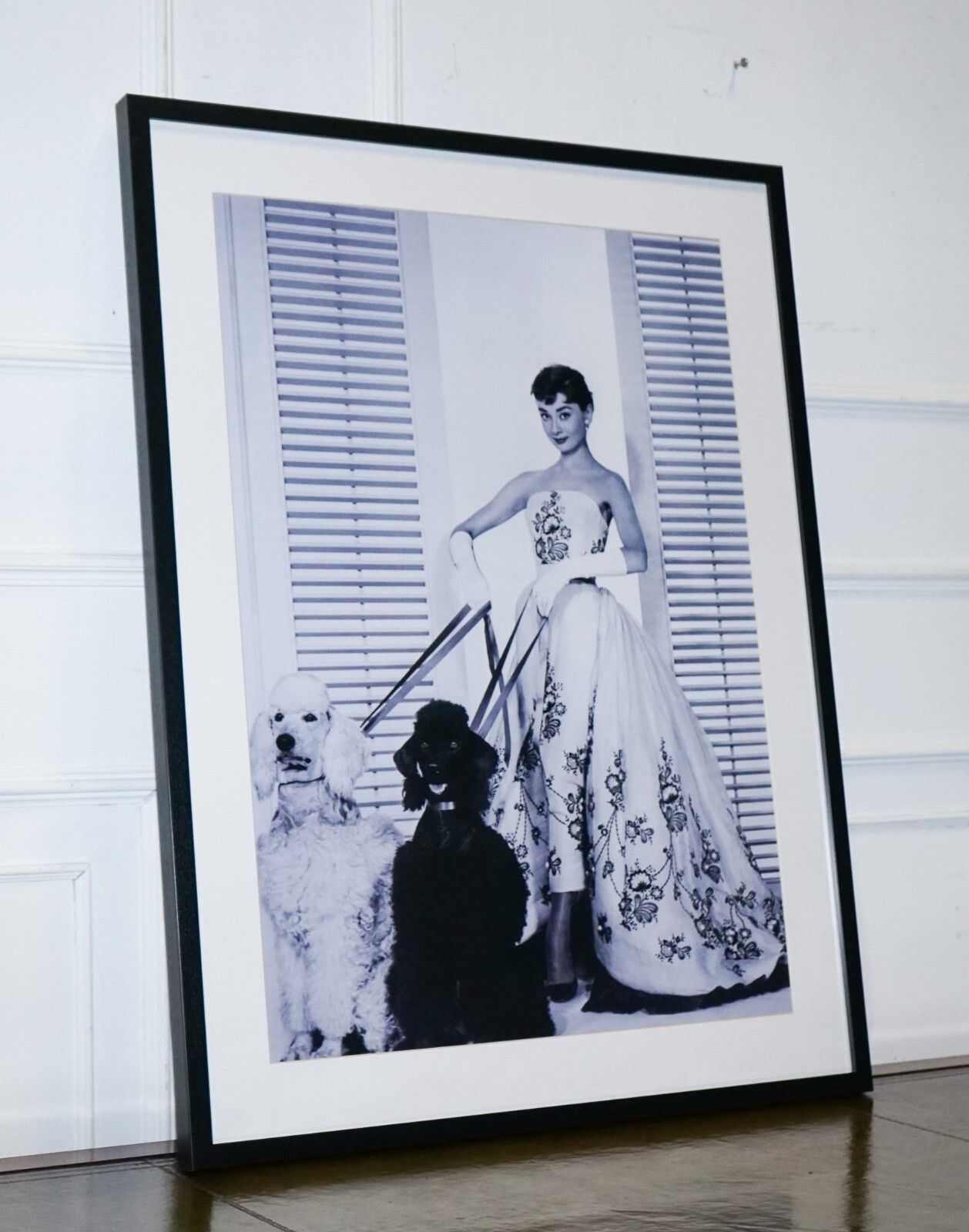 Framed Print Of Audrey Hepburn In The Silk Organdy Ball Gown photo Art
