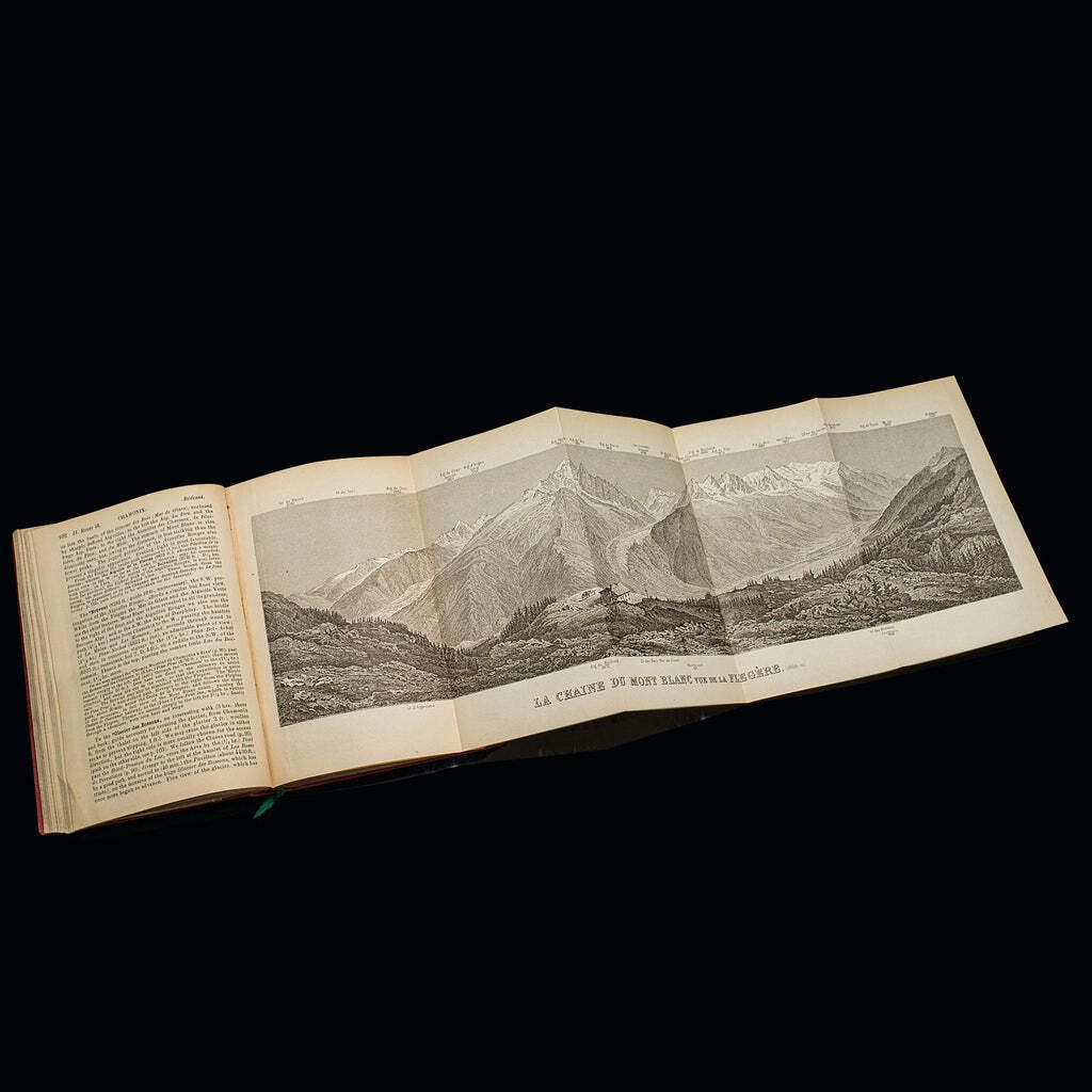 photo for sale Small Antique Baedeker's South Eastern France Guide Book, Victorian, Travel Maps