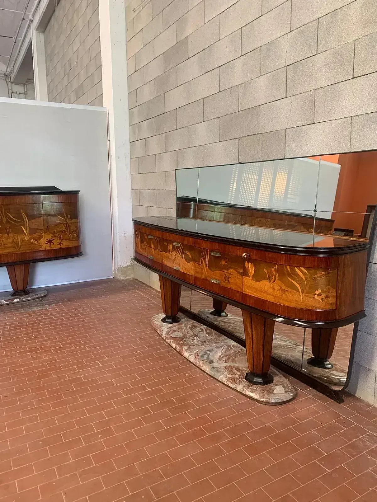 Sideboard With Mirror By Dassi Mobili Moderni, 2 Set photo buy