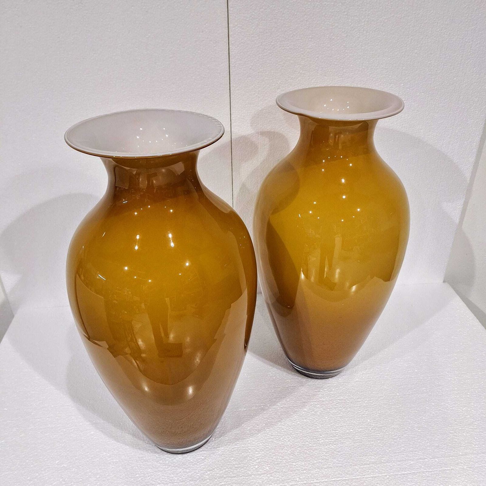 Set Of Two Large Murano Vases From The 1960s