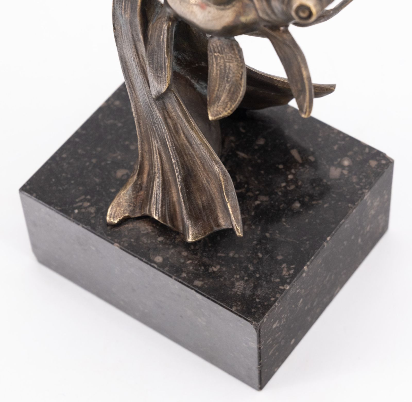 photo for sale Art Deco Bronze Fancy Goldfish  Pair Of Bookends By Georges Raoul Garreau French 1930's