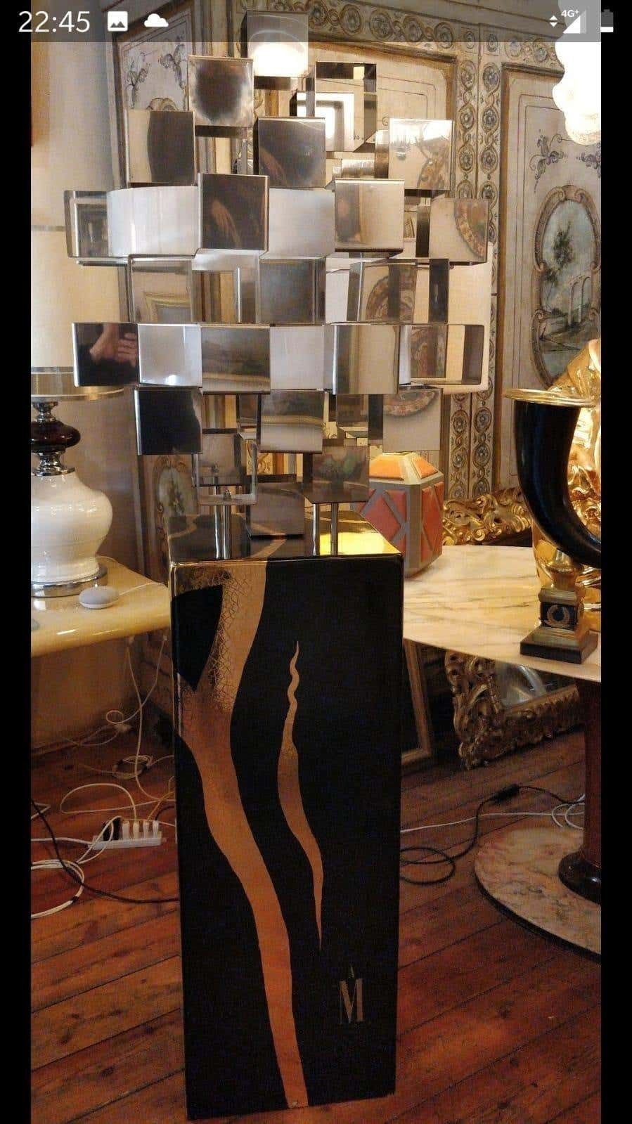 Lighting Luxurious Italian Floor Lamp By Antonio Meneghetti, Circa 1970 photo