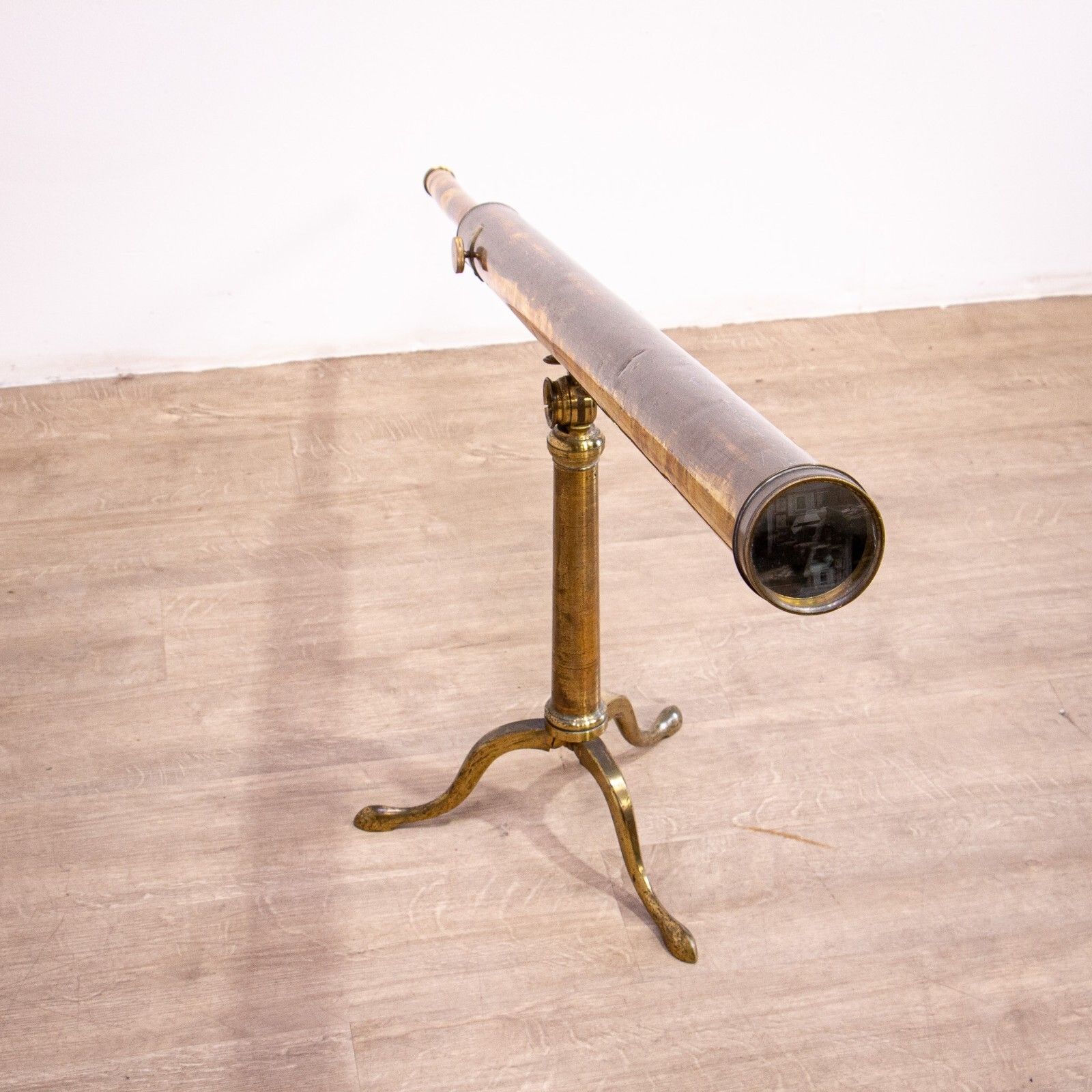 Large Victorian Brass Telescope By Dollond Of London photo furniture