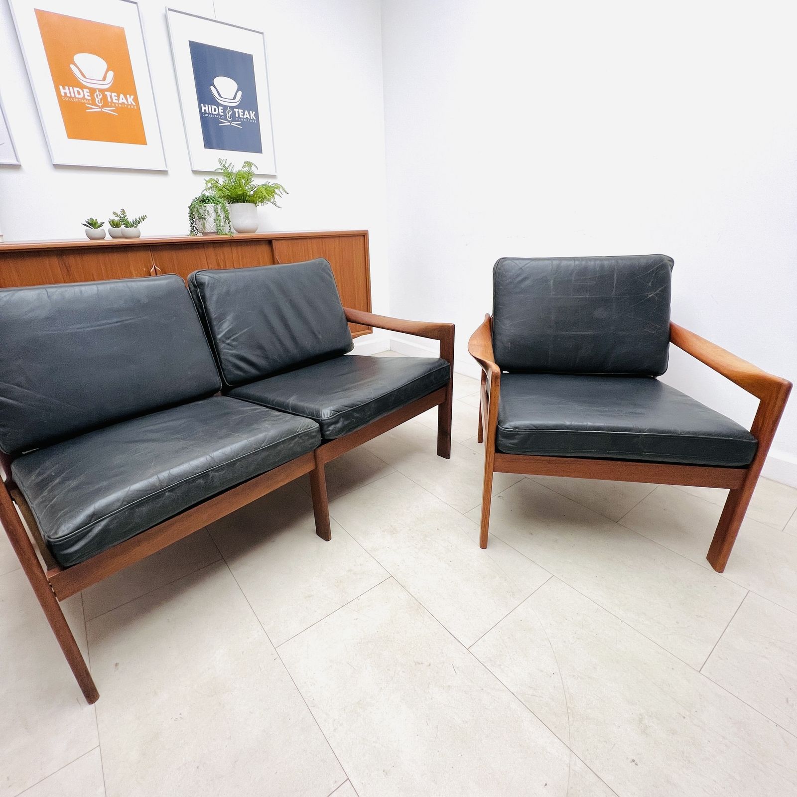 Danish Lounge Chair And Sofa By Illum Wikkelsø photo buy