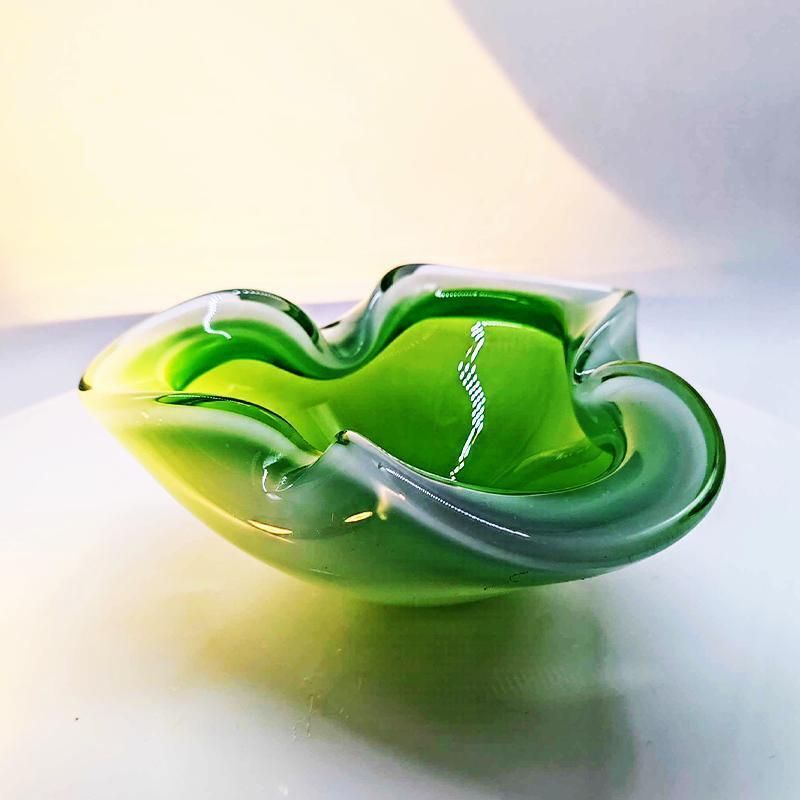 1960s Big Ashtray Or Catch All In Murano Glass By Flavio Poli For Seguso.   Made In Italy. photo furniture