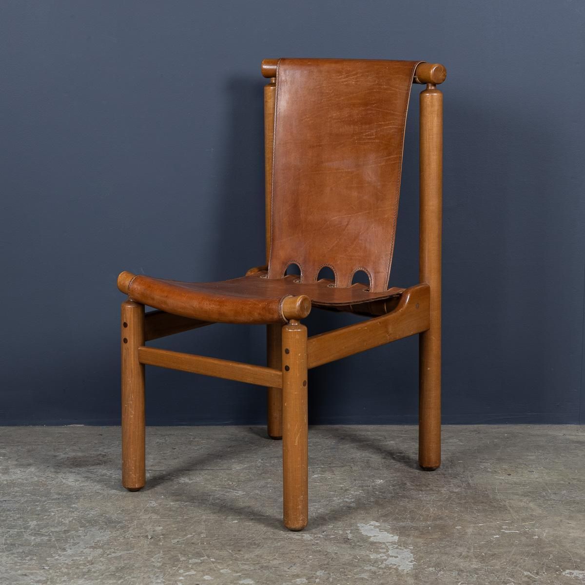 A Superb 20thc Set Of Eight Ilmari Tapiovaara Leather Dining Chairs C.1950 photo vinterior