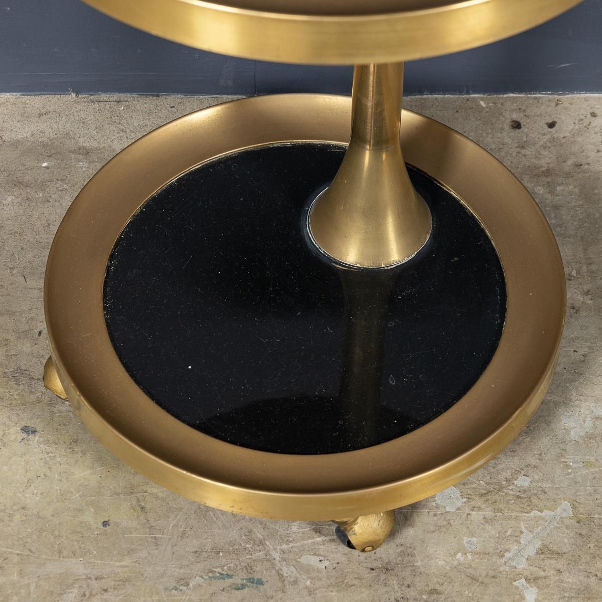 photo for sale Mid 20th Century Italian Two Tier Side Table Trolley By Ignazio Gardella C.1950