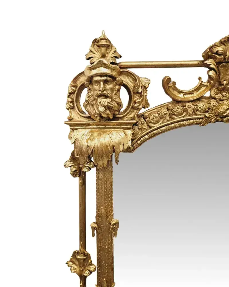 A Very Rare Large Size 19th Century Castle Or Country House Overmantel Mirror photo 14079.2317