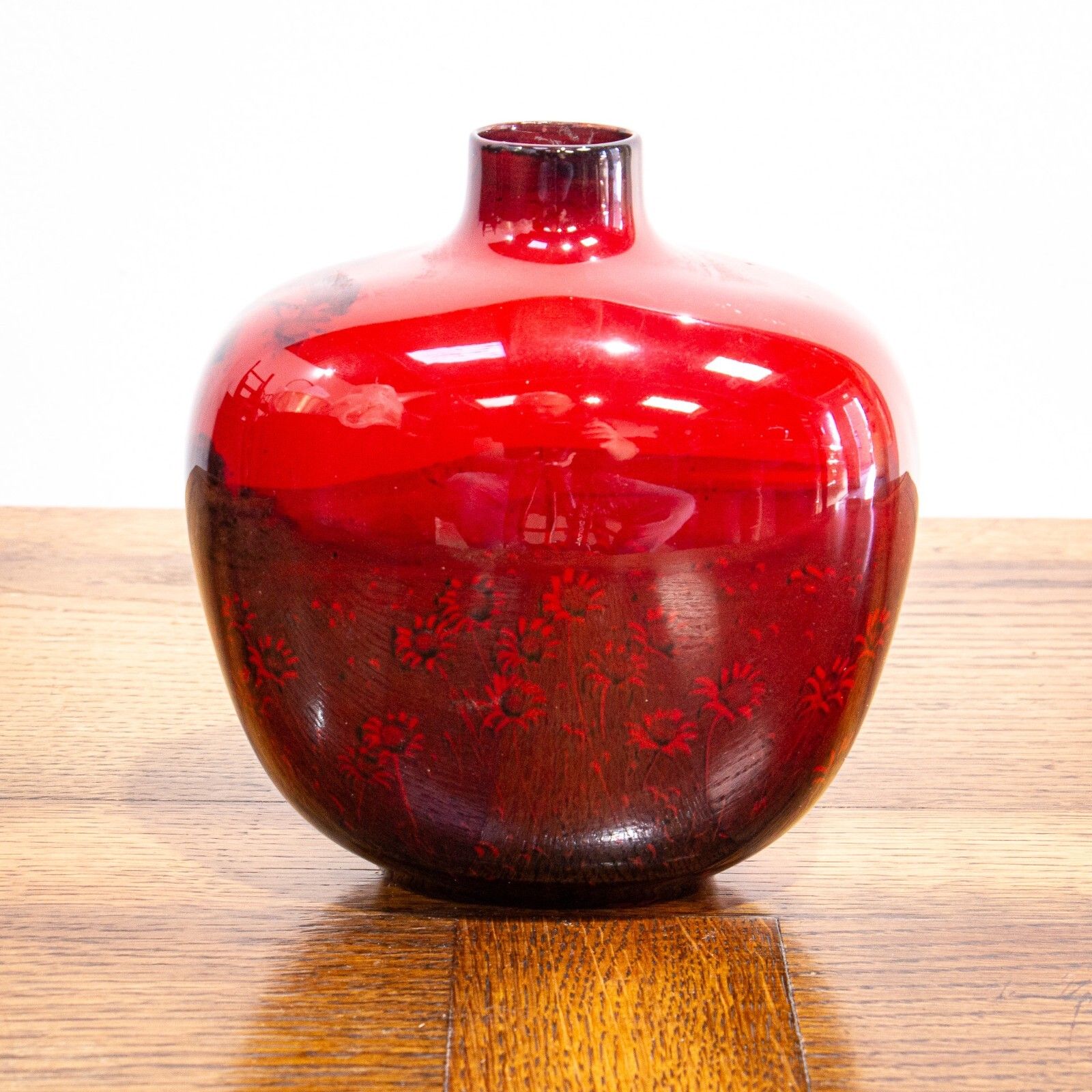 Royal Doulton Flambe Flagon Vase photo vinterior