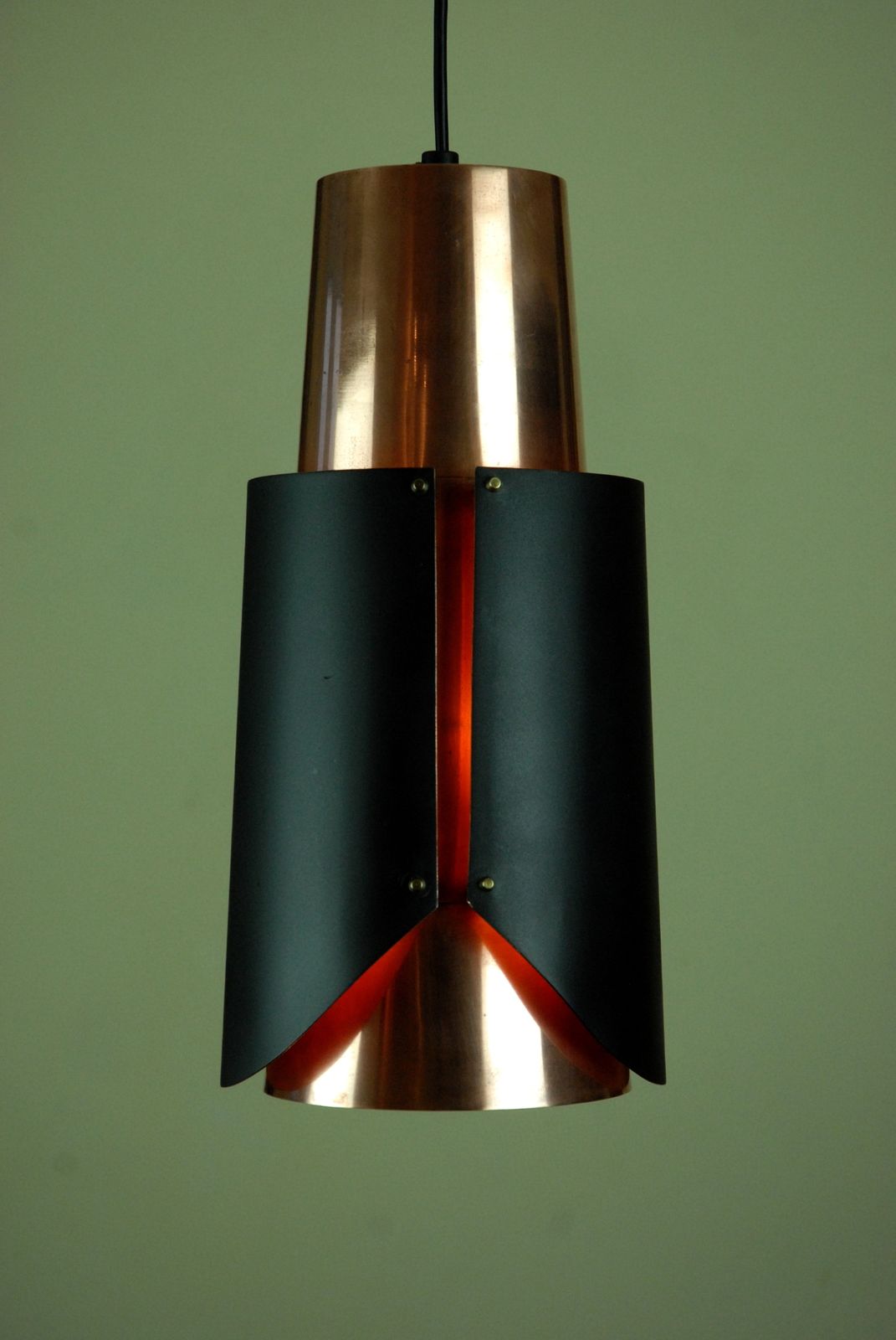 østerport Pendant Lamp Attributed To Bent Karlby For Lyfa, Denmark, 1960s photo vinterior