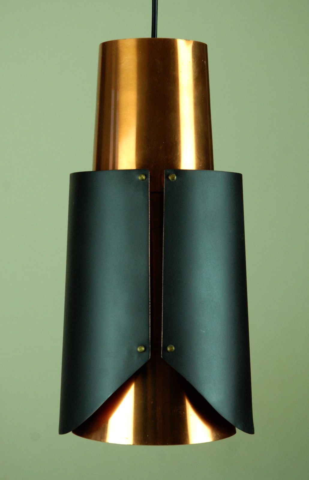 495.0 østerport Pendant Lamp Attributed To Bent Karlby For Lyfa, Denmark, 1960s photo