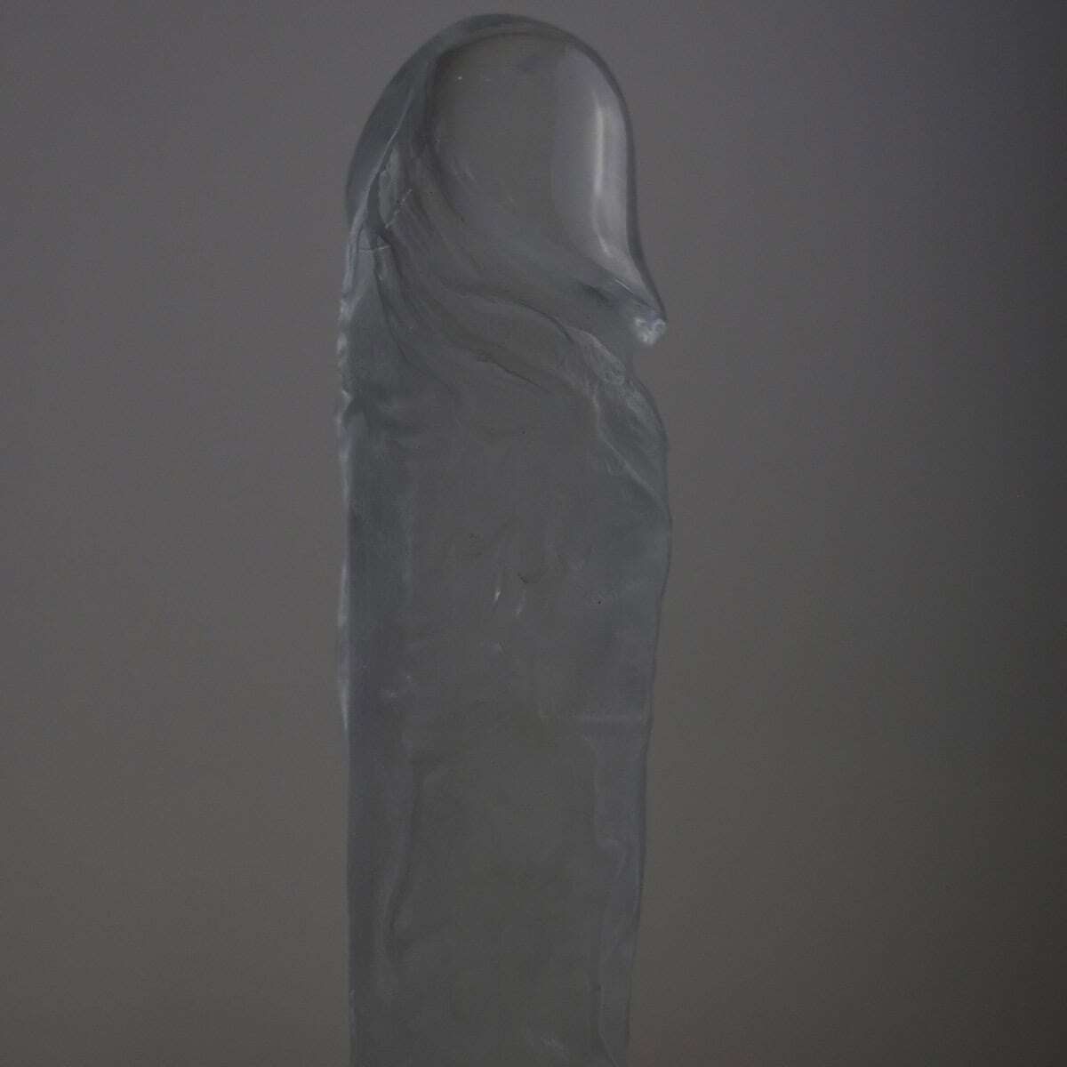 Pair Of Sculpture Lamps In Lost Wax Melted Crystal Glass By Marty For Marty Glass Murano photo Lighting