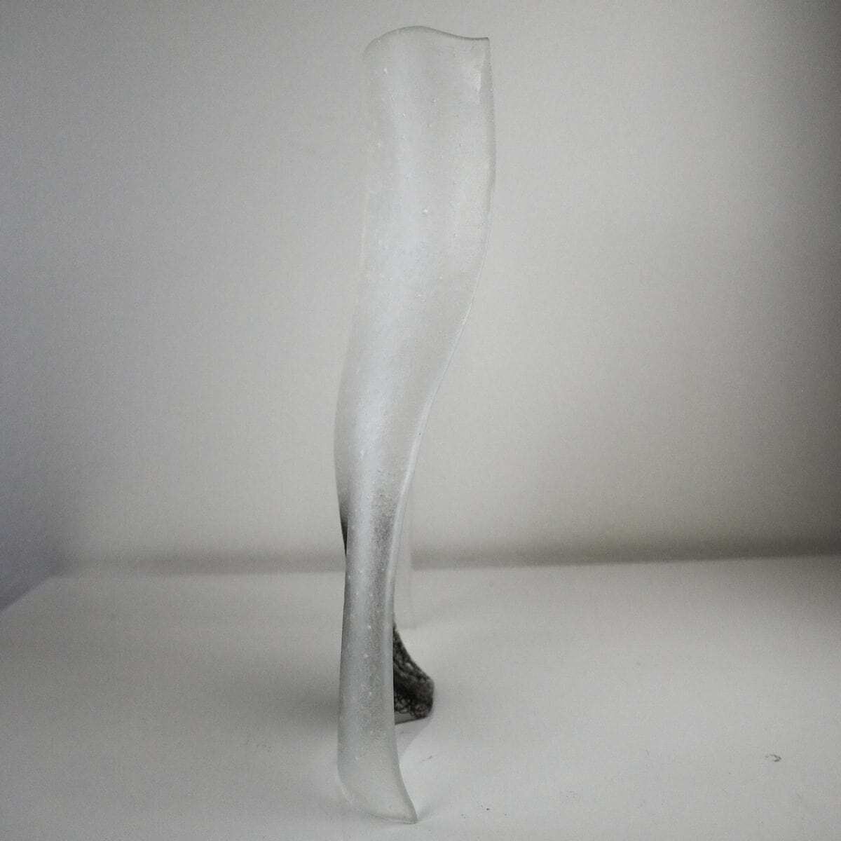photo furniture Crystal Glass Sculpture With Metal Inserts By Marty For Marty Glass Murano, Year 2018. Origin Of Life