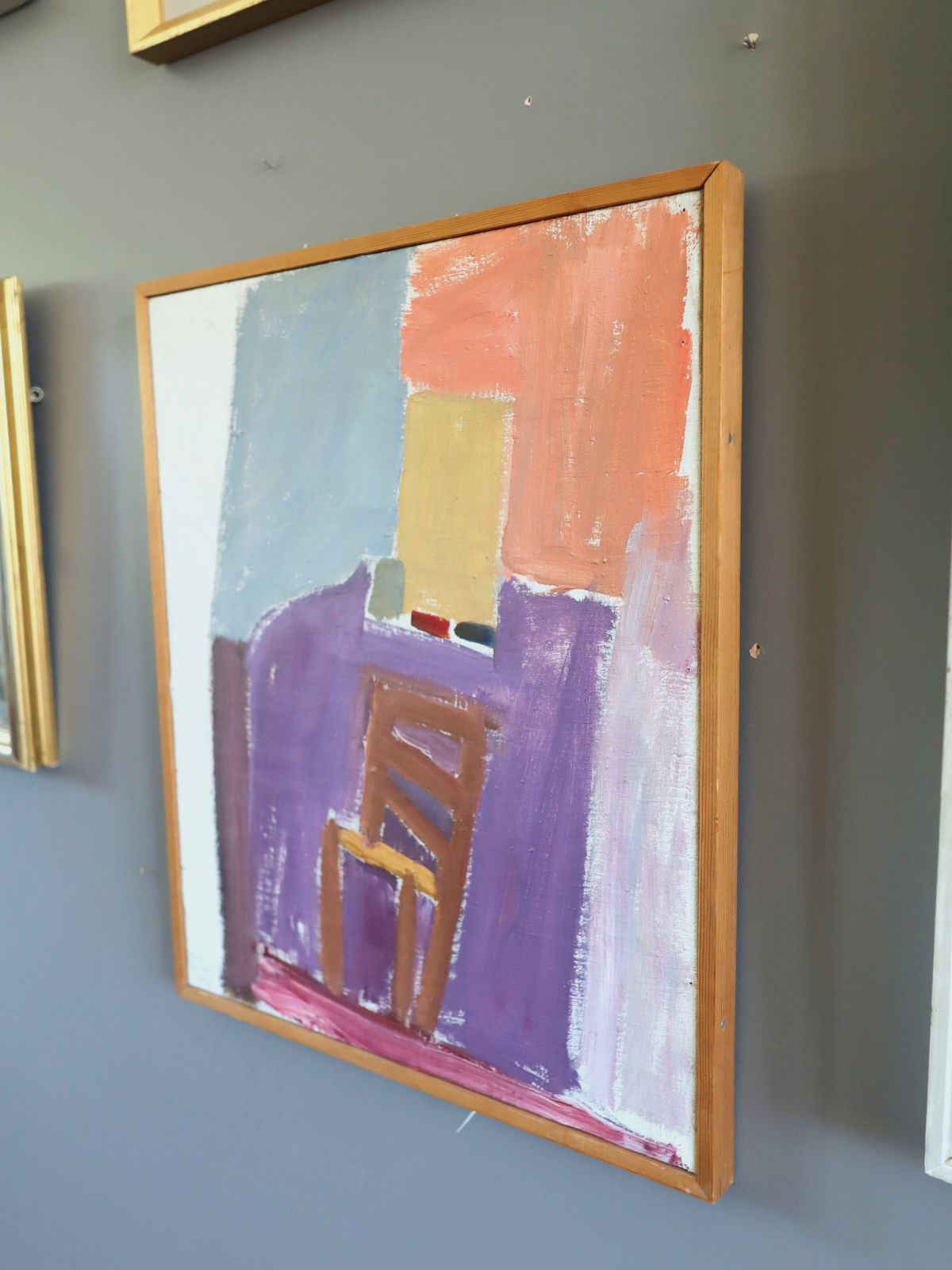 Chair By The Wall  Oil Painting photo vinterior