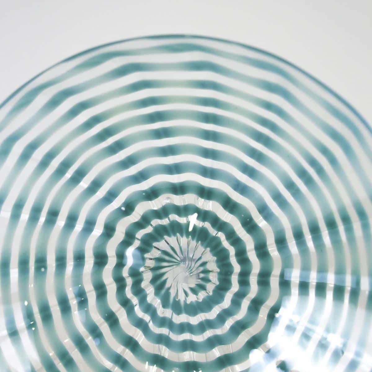 Glass Plate By Carlo Scarpa For Venini, Variegated Zigrinati Series, 1930s 1940s photo for sale