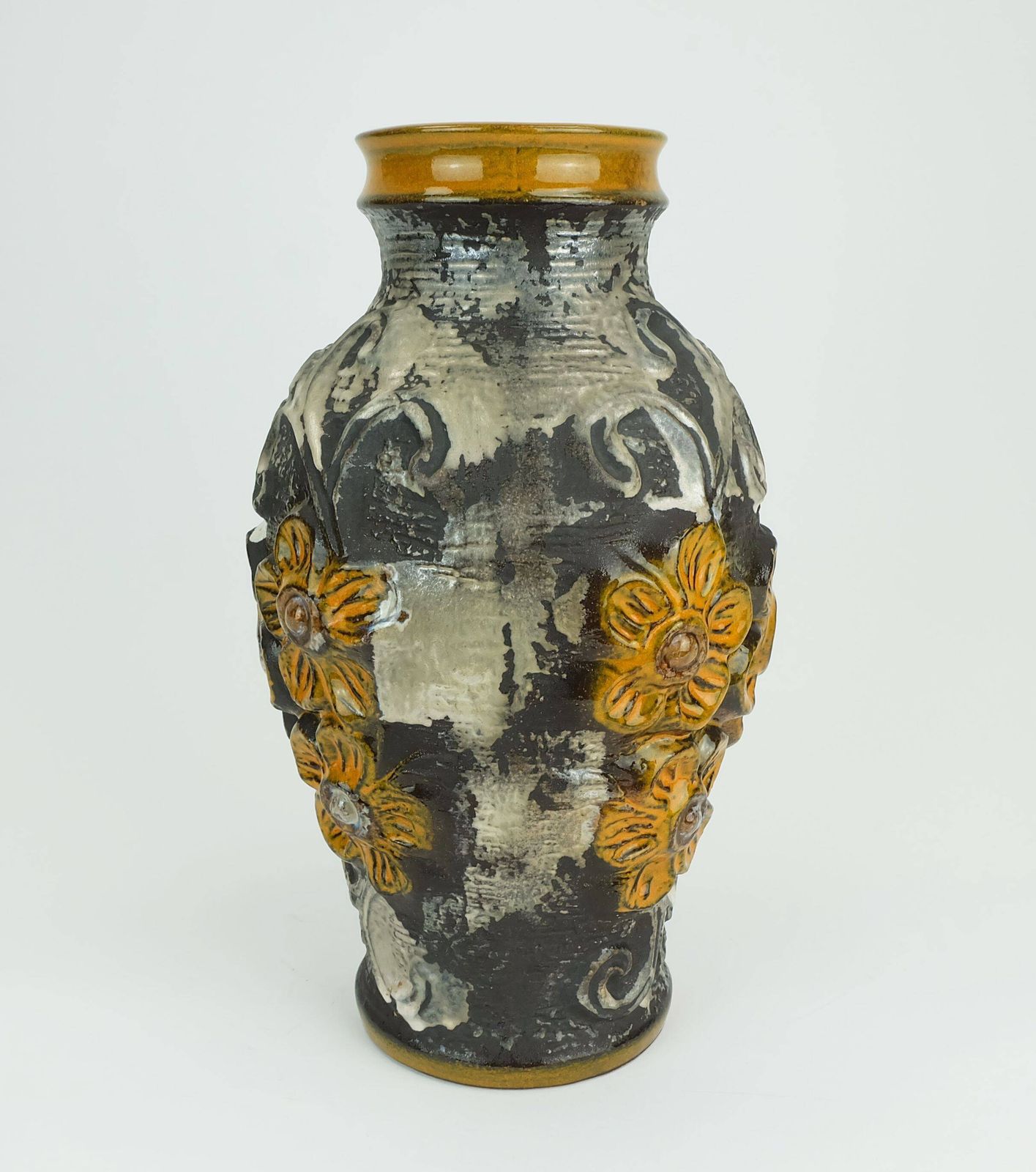 Mid Century Vase Carstens Model 7161 30 Flower Relief Decor photo Home Decor