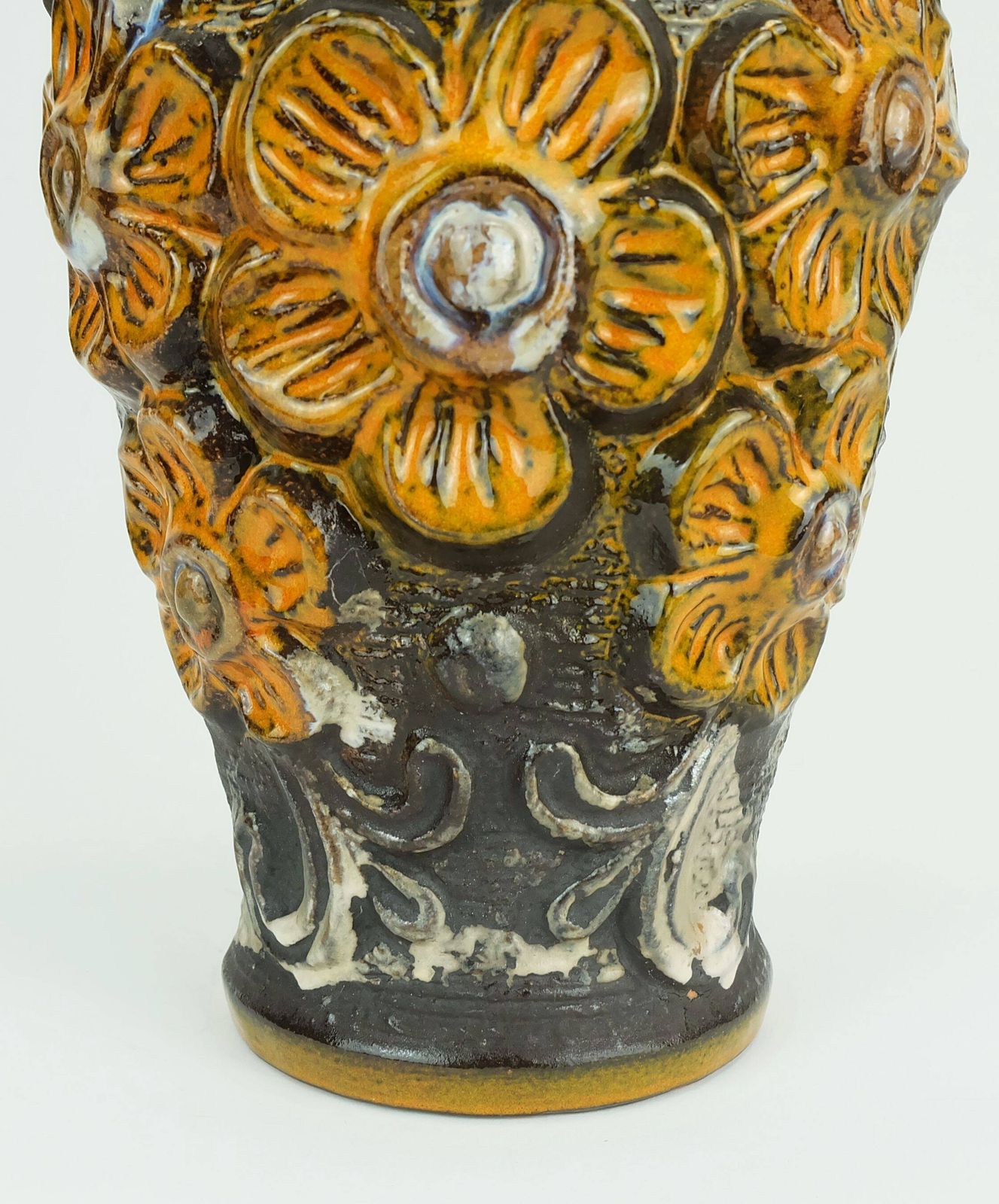 photo for sale Mid Century Vase Carstens Model 7161 30 Flower Relief Decor