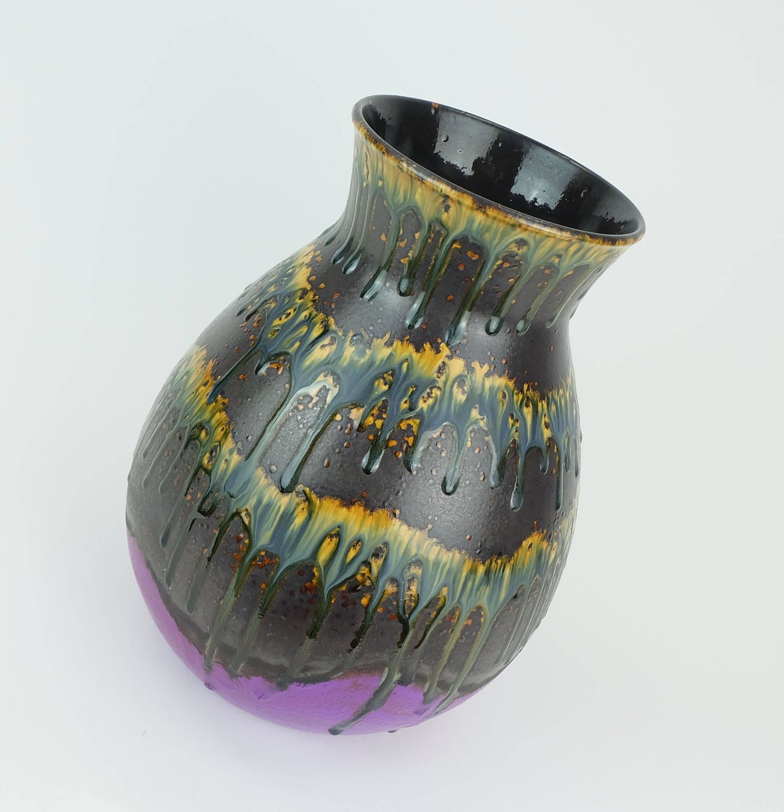 Mid Century Vase Dumler & Breiden Vase Model 122/30 With Rare Colorful Patt photo furniture