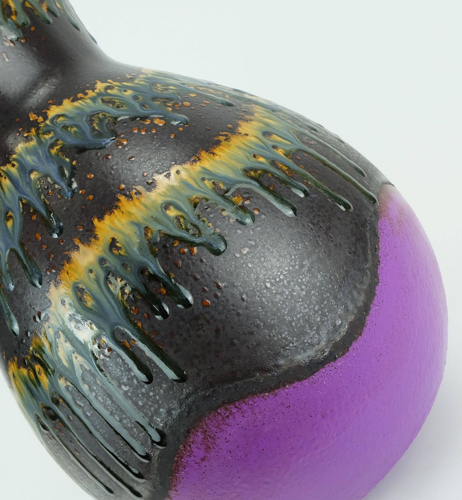 Mid Century Vase Dumler & Breiden Vase Model 122/30 With Rare Colorful Patt photo Home Decor