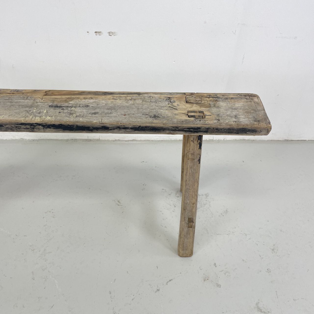 Rustic Wooden Pig Bench photo Furniture