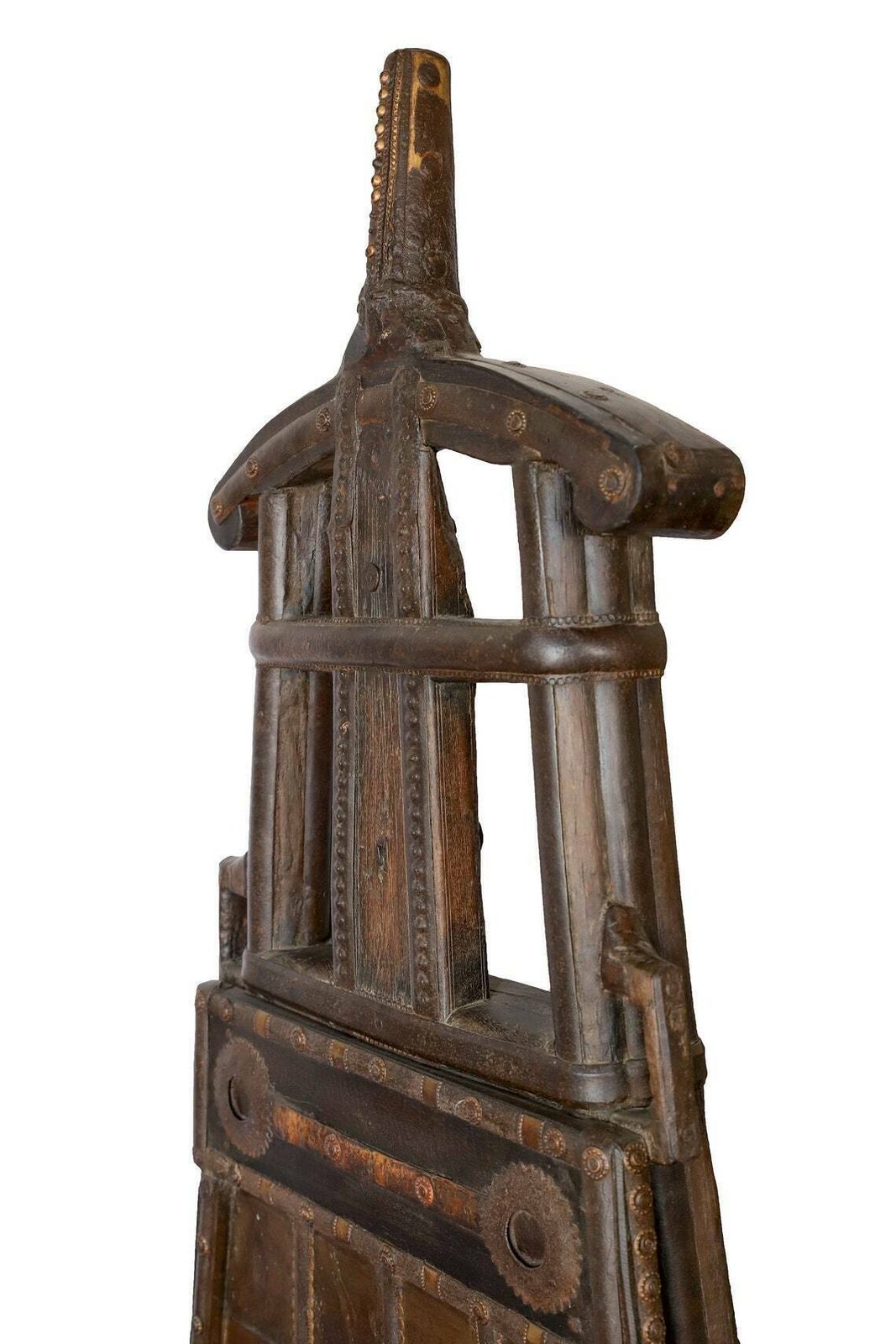 Upcycled Handcrafted Bullock Cart Chairs (Pair) | Solid Wood From Punjab, India, Circa 1900 photo buy