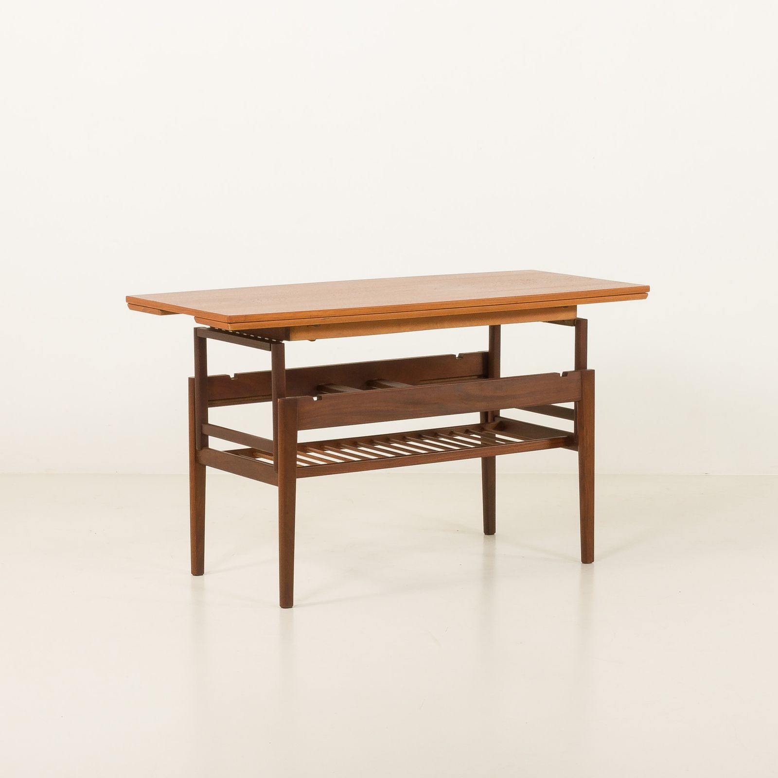 Vintage Elevator Teak Table Attr. To Kai Kristiansen, 1960s photo 1049.0