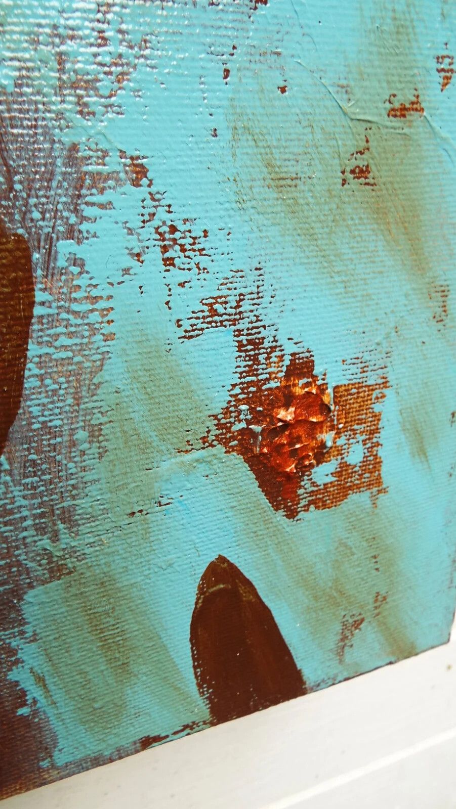 New Original Abstract Figurative Painting Broken Abstract  James Lucas 80x30cm photo vinterior