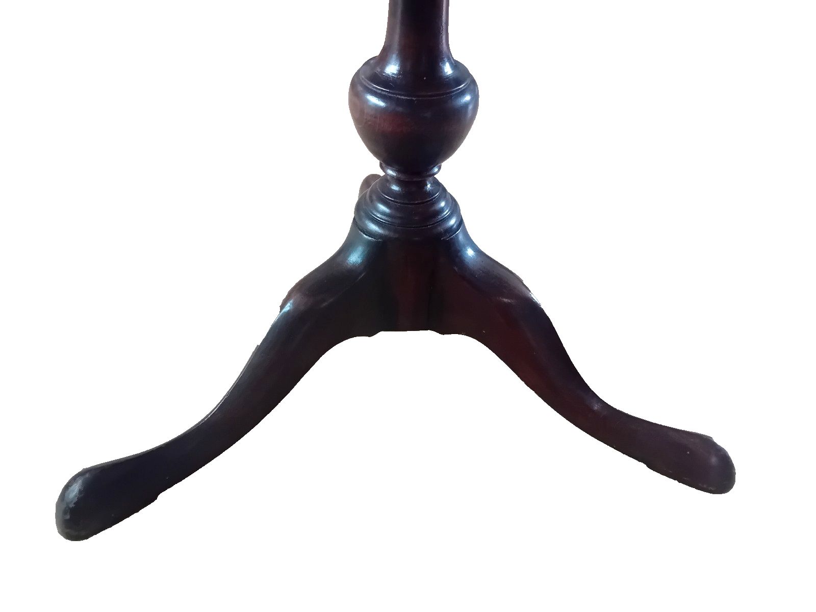 245.0 Beautiful Antique Flame Mahogany Pie Crust Edge  Lamp/Tea/Side /Wine Table photo