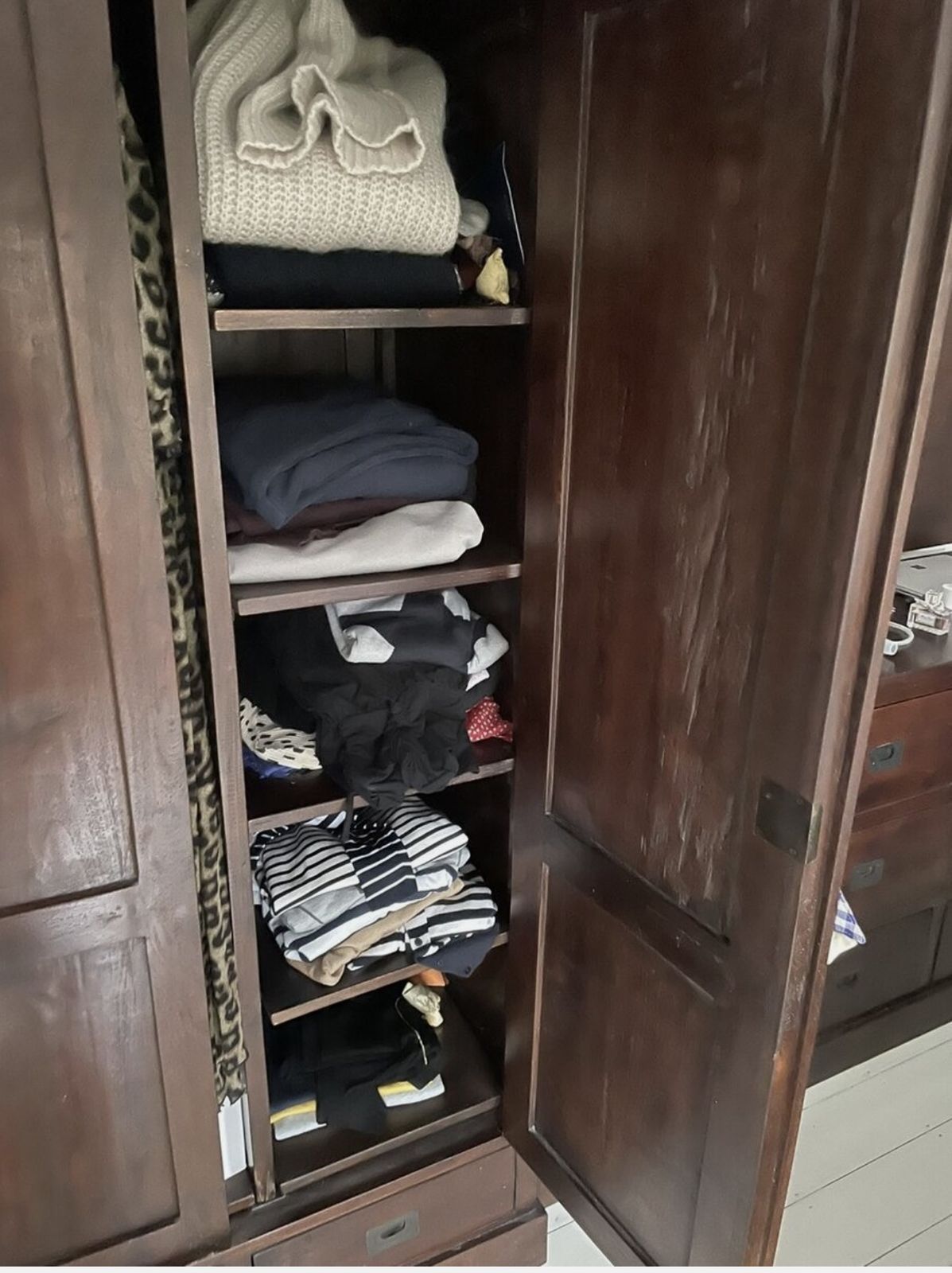 Raft Furniture Teak Knockdown Lifestyle Wardrobe – Classic Design, Easy To Transport photo for sale