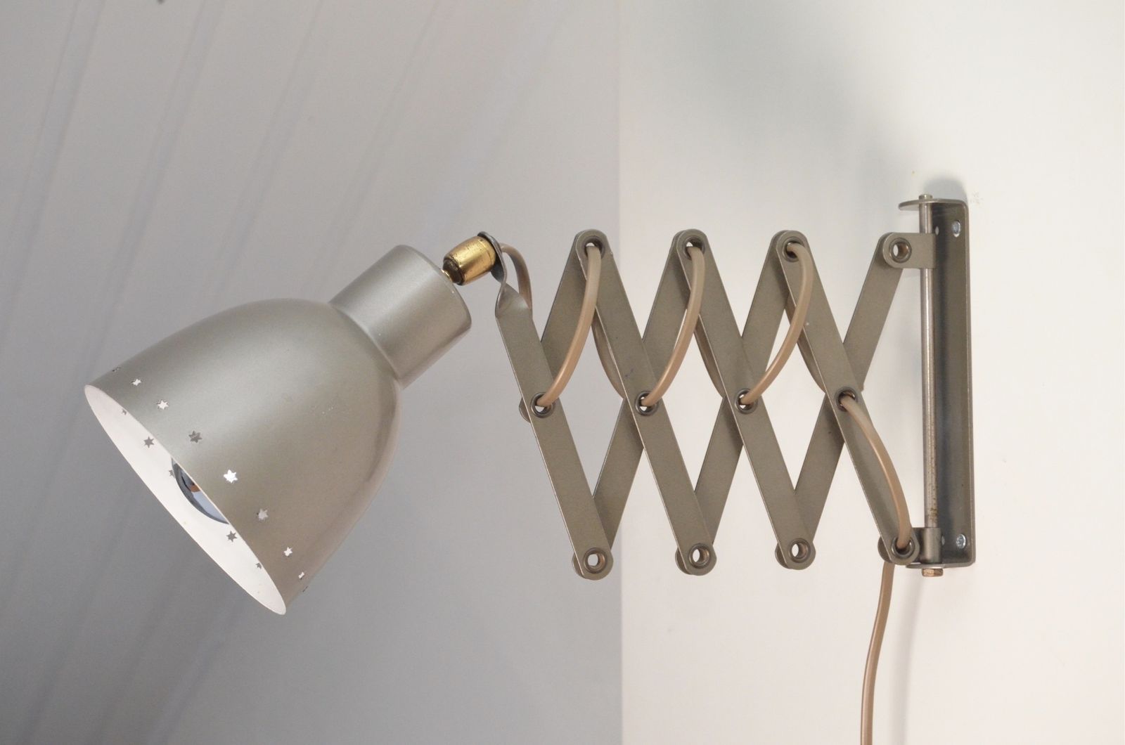 Lighting Vintage Dutch Scissor Wall Lamp By H. Busquet For Hala, 1960s photo