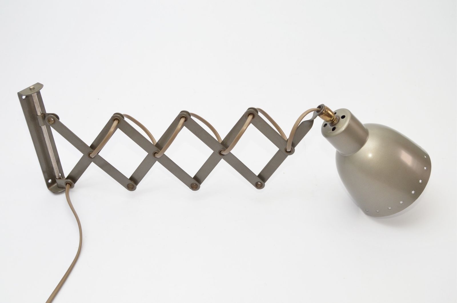 Vintage Dutch Scissor Wall Lamp By H. Busquet For Hala, 1960s photo for sale