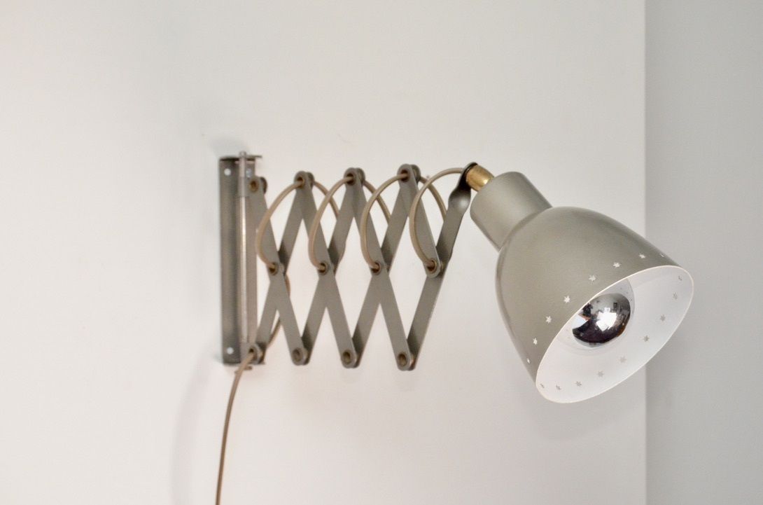 Vintage Dutch Scissor Wall Lamp By H. Busquet For Hala, 1960s photo 185.0