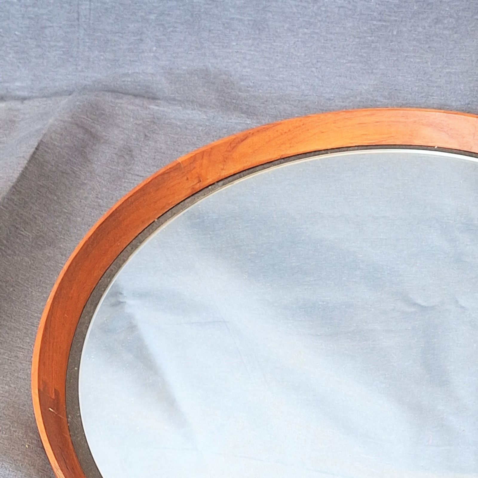 Scandinavian Teak Mirror By Uno & östen Kristiansson For Luxus. 1950–1959 photo furniture