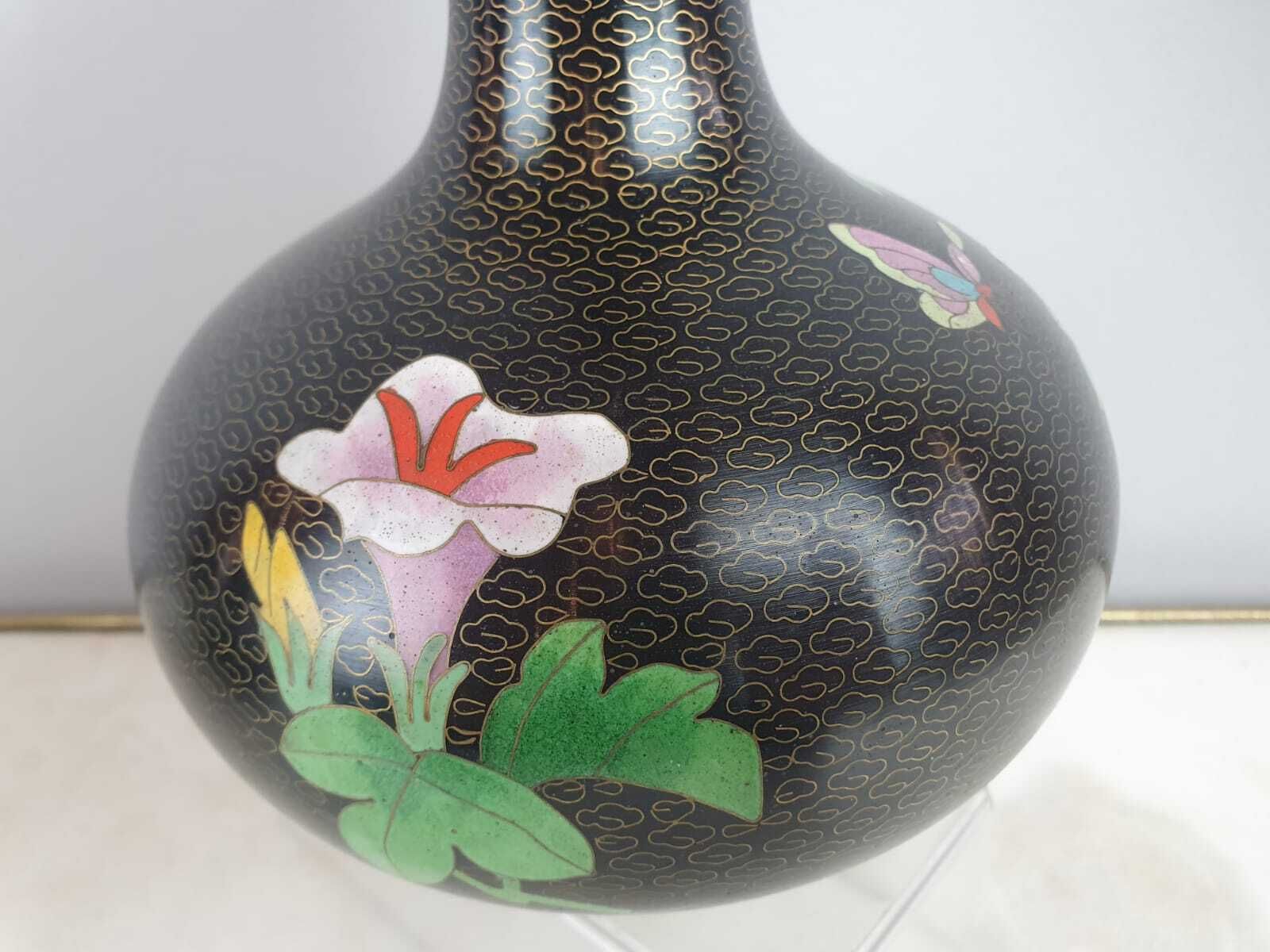 photo vinterior Set Of 4 Cloisonné Bronze Vases, China 20th Century