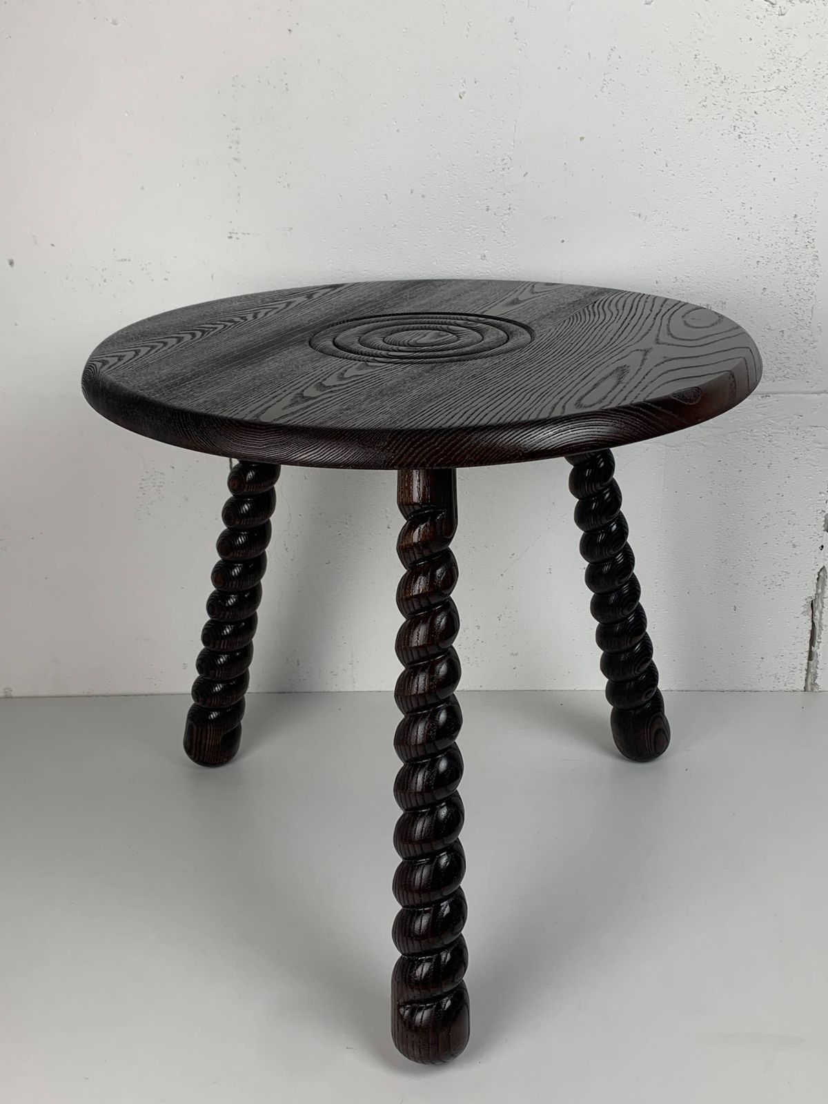 735.0 French Modernist Wood Turned Bobbin Side Sable In The Manner Of Charles Dud photo