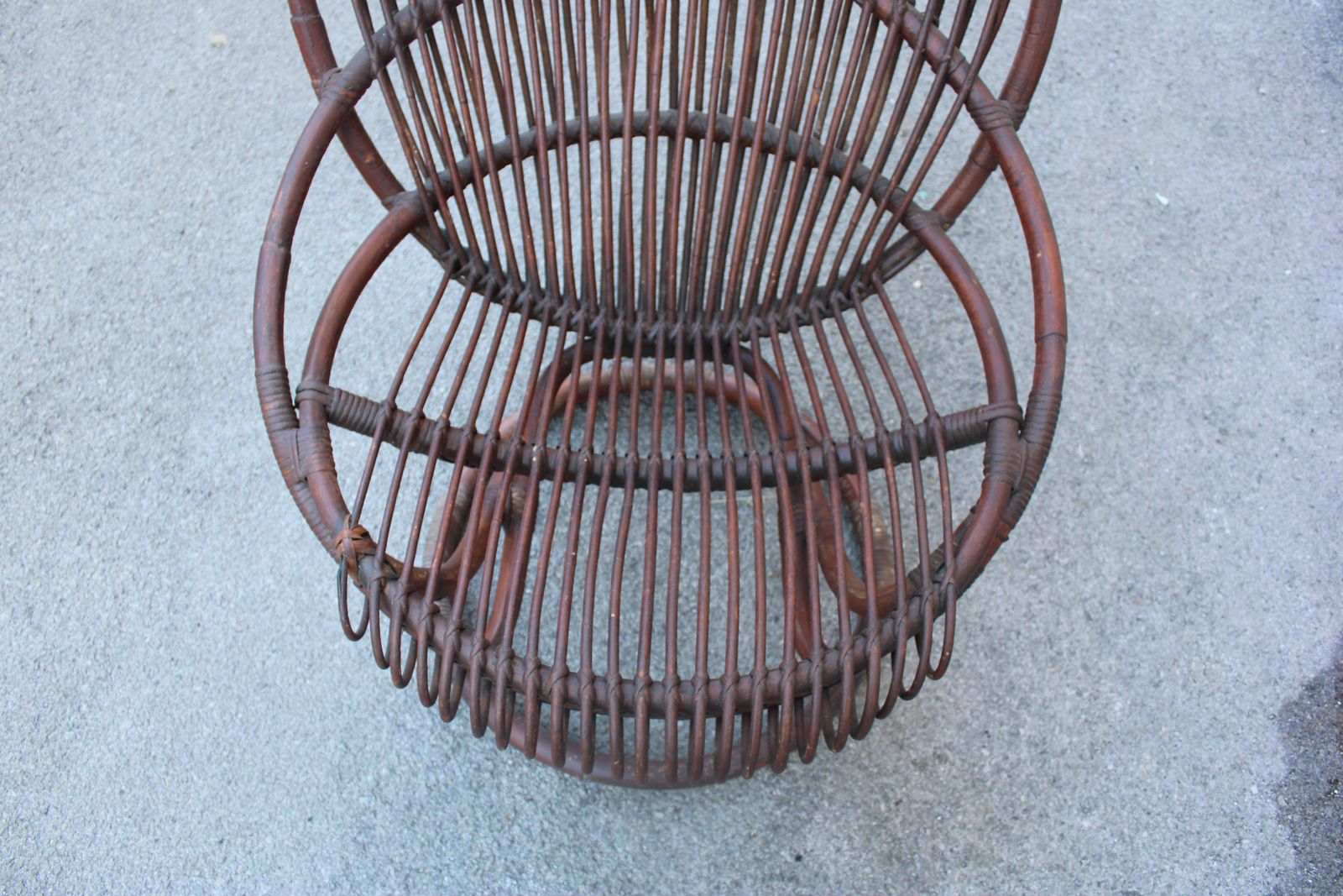 Tito Agnoli 1950 Curved Bamboo Armchair Mid Century Italy photo 1876.0