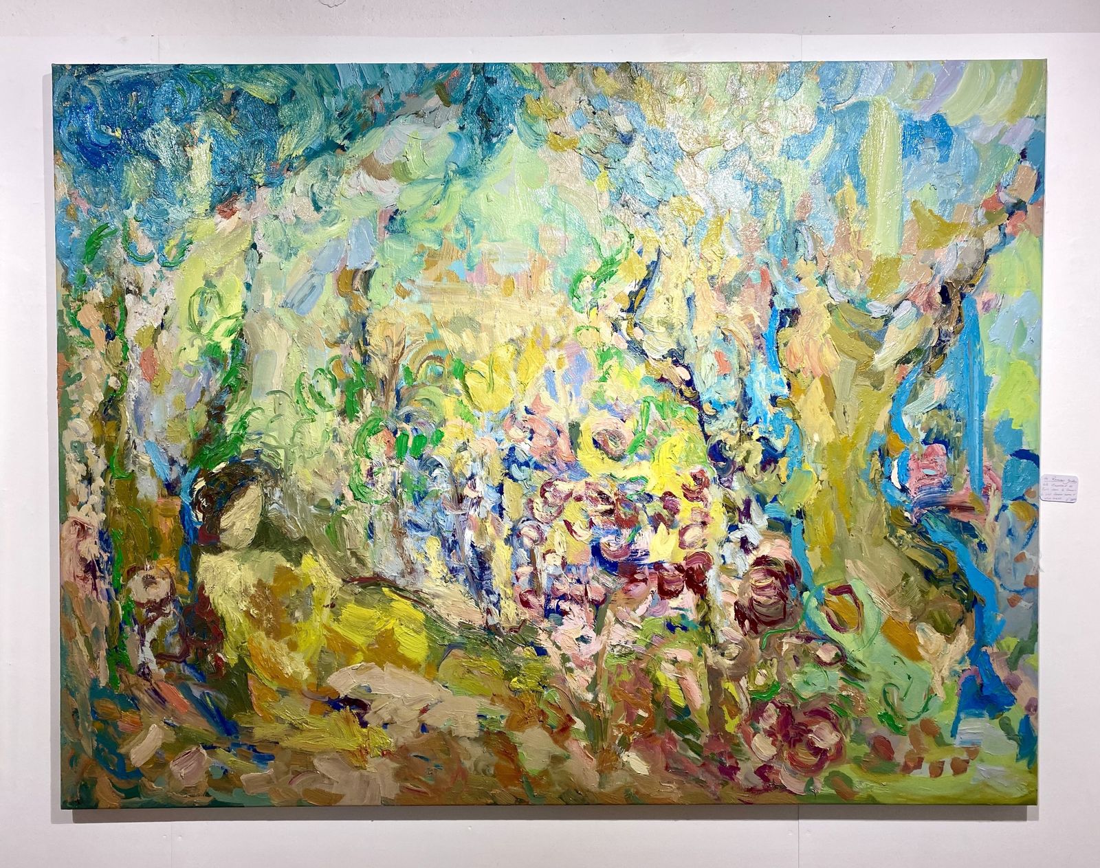 Resting In Your Garden , Large Impressionist Painting By Francesca Owen photo for sale
