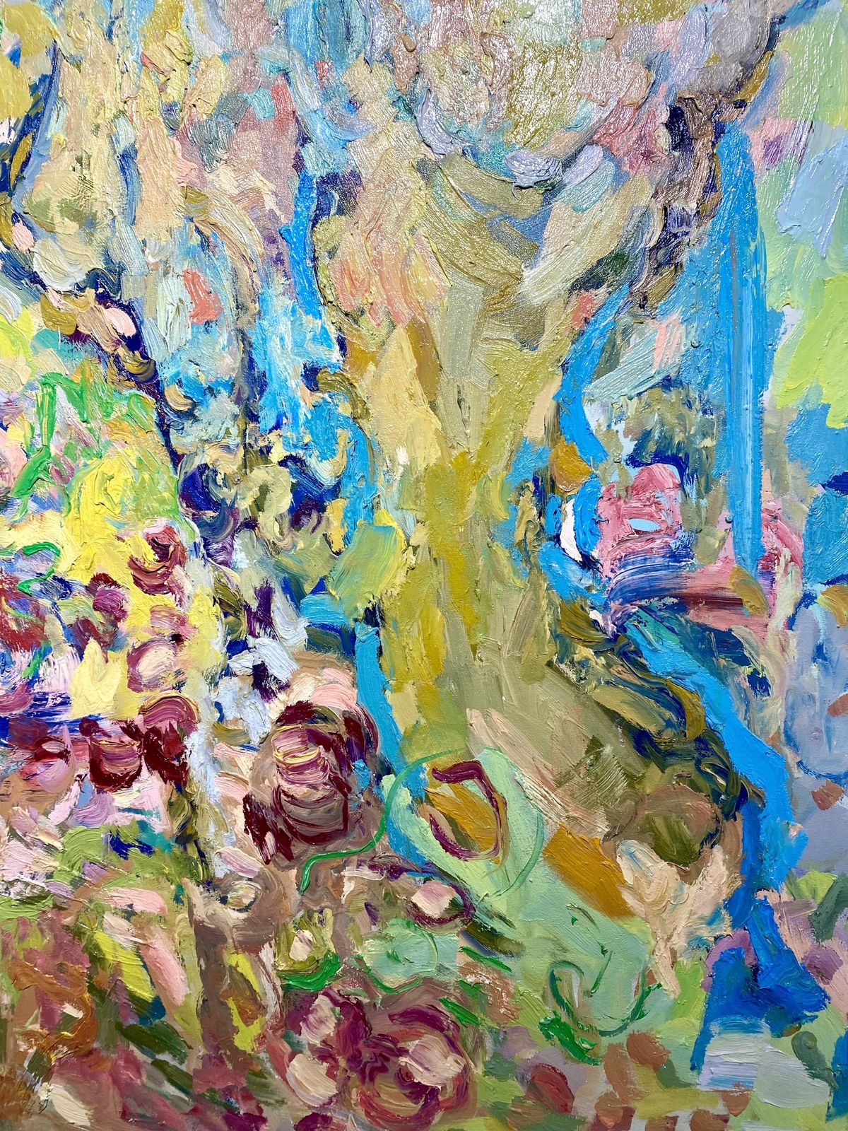 Resting In Your Garden , Large Impressionist Painting By Francesca Owen photo 8250.0