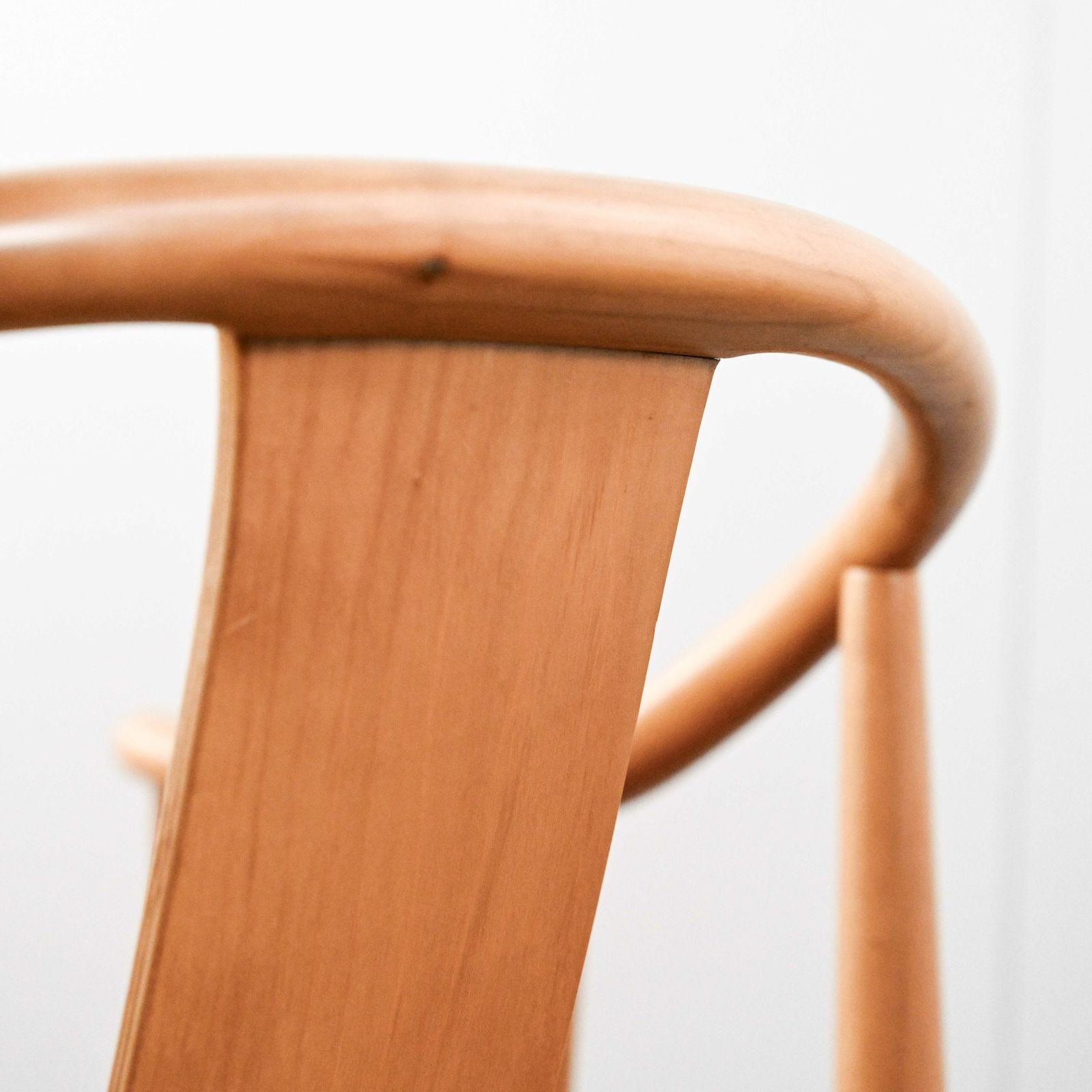 Furniture Set Of 6 China Chairs In Clear Lacquered Ash Wood Designed By Hans Wegner In 1944 photo