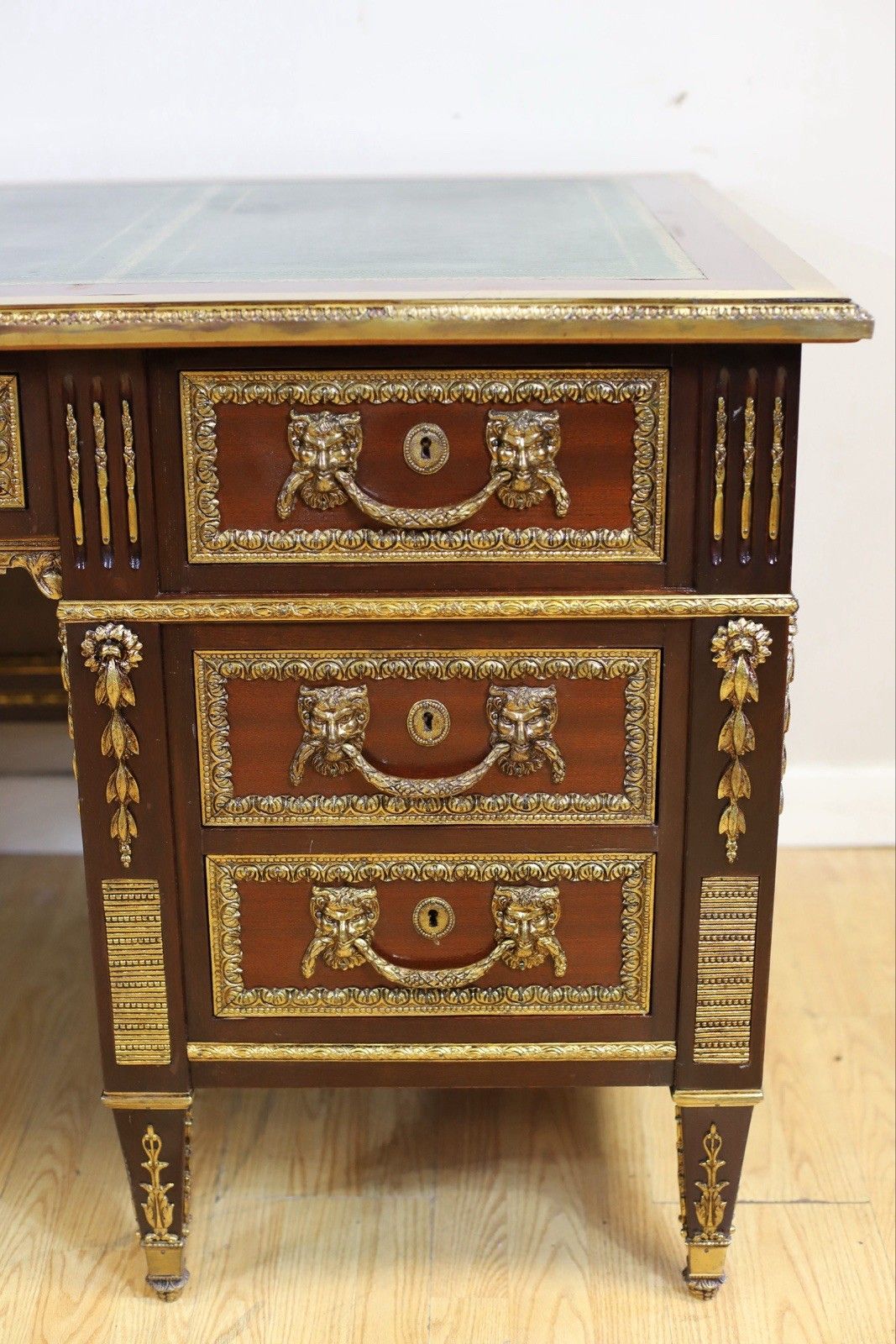 Stunning French Empire Style Mahogany Desk photo 5087.0