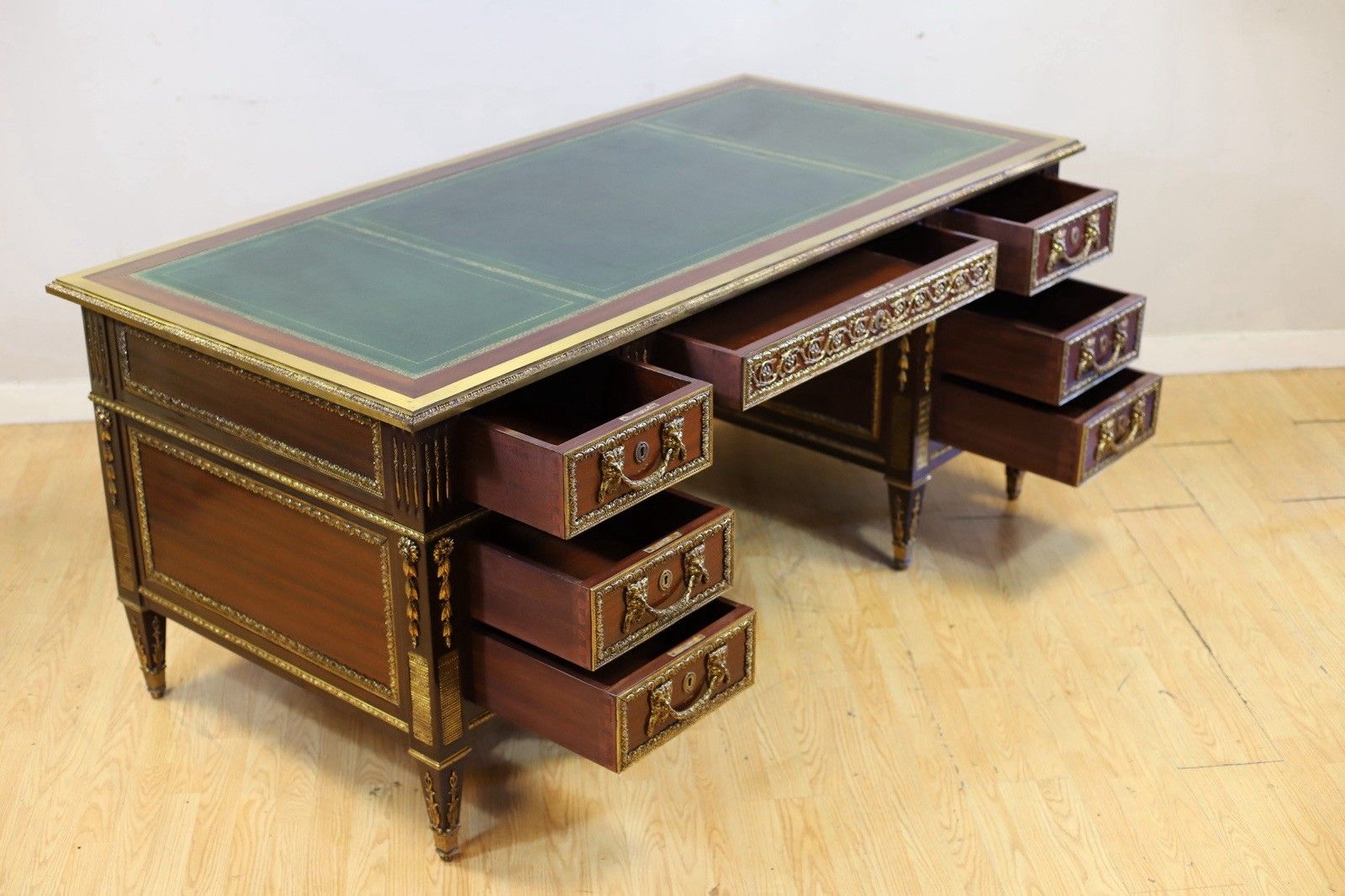 photo furniture Stunning French Empire Style Mahogany Desk