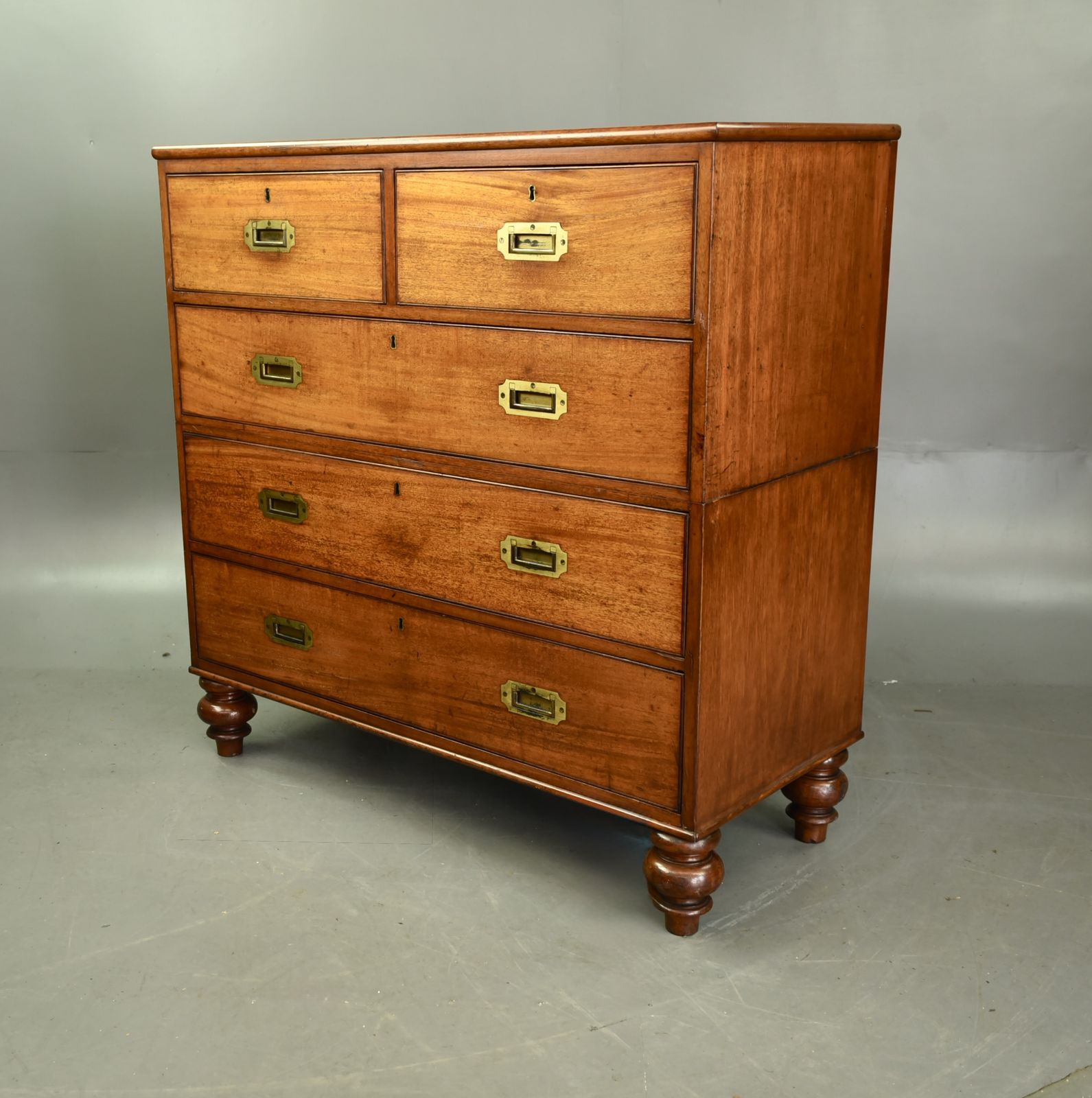 Victorian Mahogany Military Chest Of Drawers photo furniture